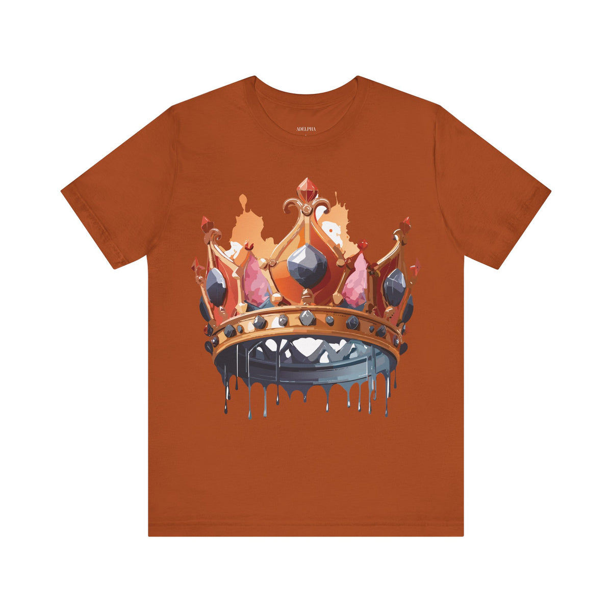 Crown Graphic Unisex Cotton Bella+Canvas Tee with Art Design n112