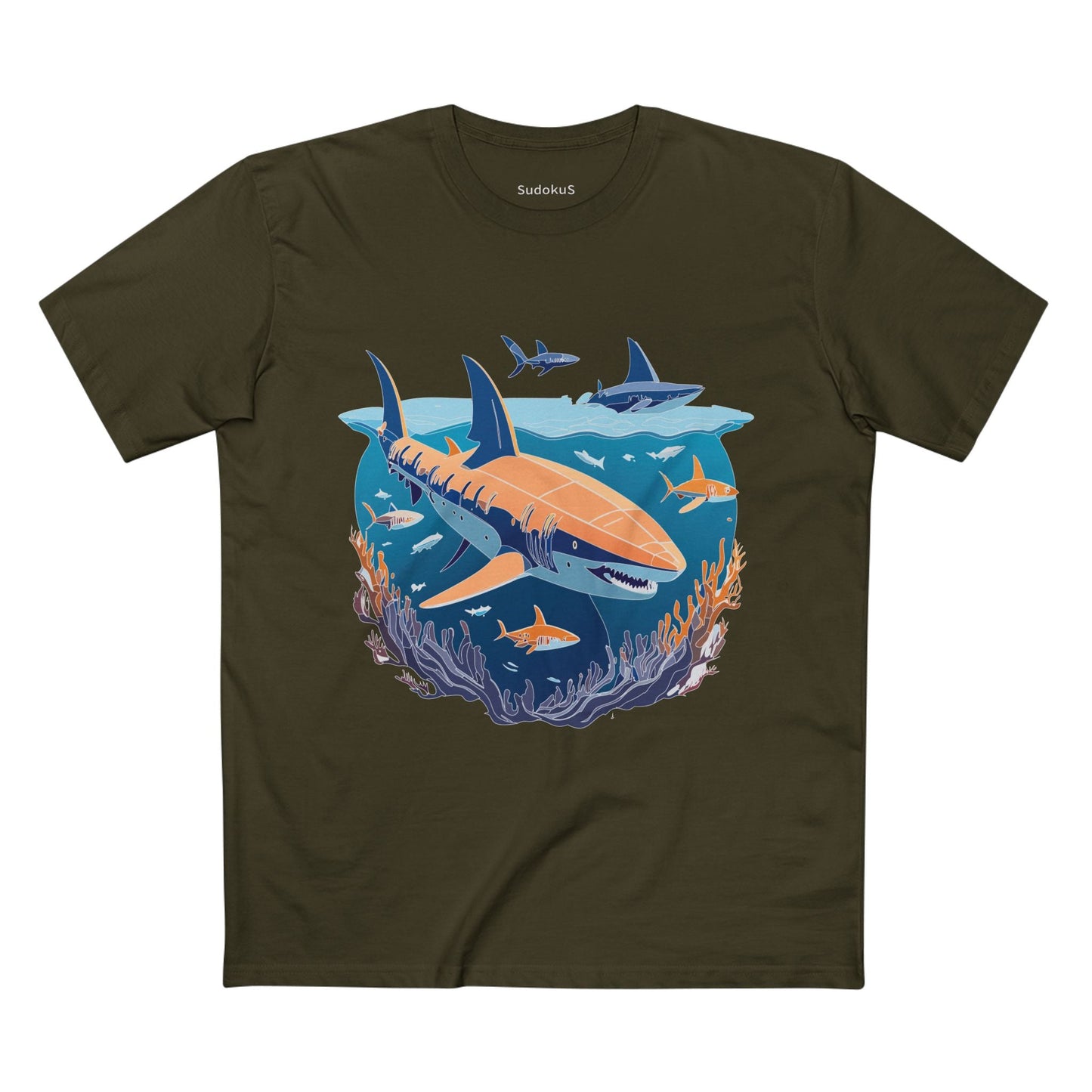 Ocean Coast Graphic Unisex 100 Cotton Staple Tee 10