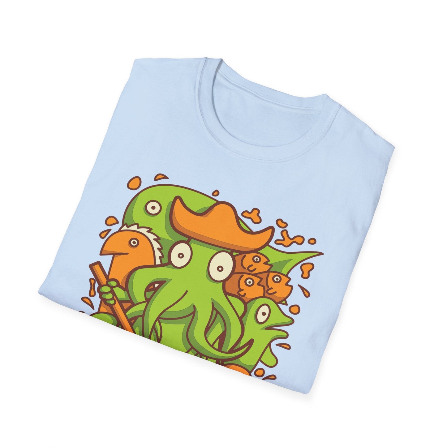 Cartoon T Shirt Animation T Shirt Funny Tee Shirt Unisex Gildan Softstyle Cotton 64000