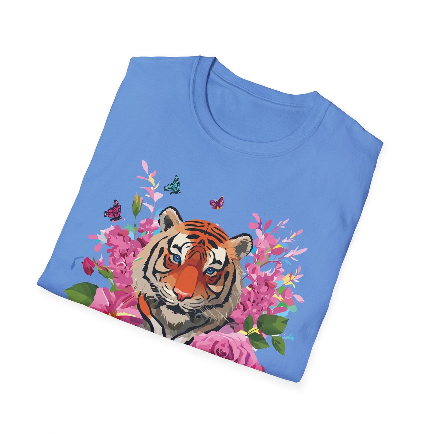 Tiger Shirt Unisex Gildan Softstyle Cotton Tee 100 Percent Ring Spun Comfort