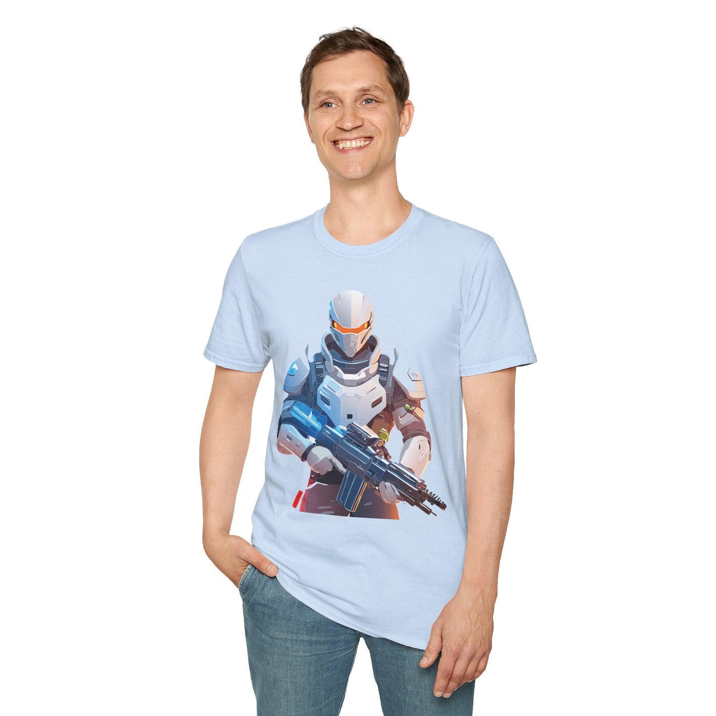 Robocop T Shirt Unisex Softstyle Ring Spun Cotton Tee With Robocop Art Design Premium Comfort
