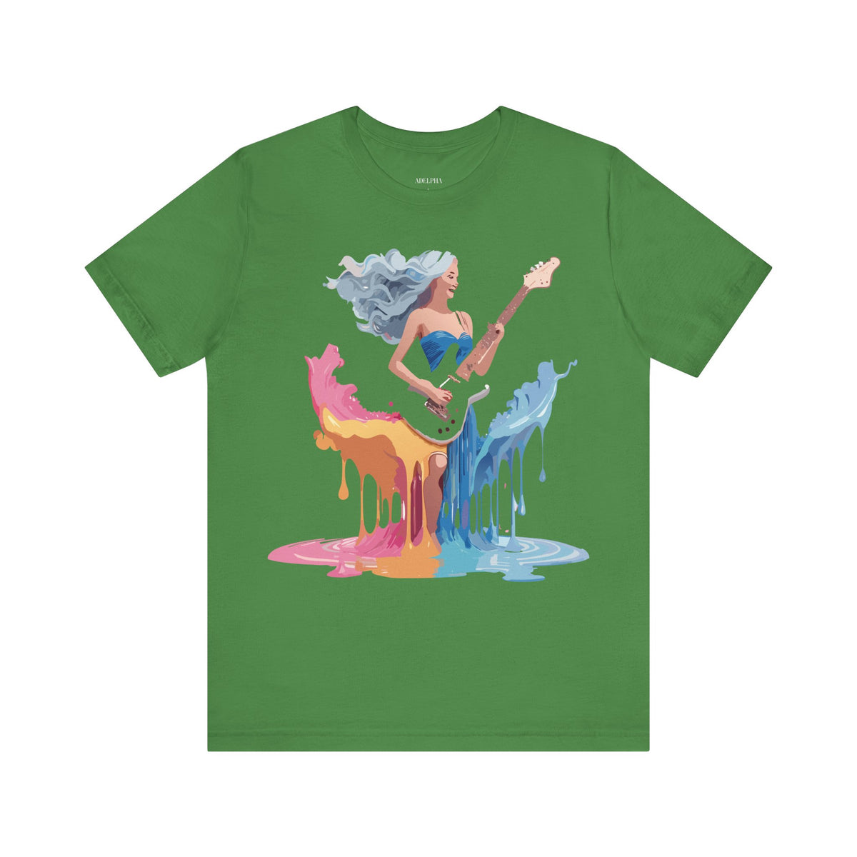 Music Graphic Unisex Cotton Bella+Canvas Tee with Art Design n168