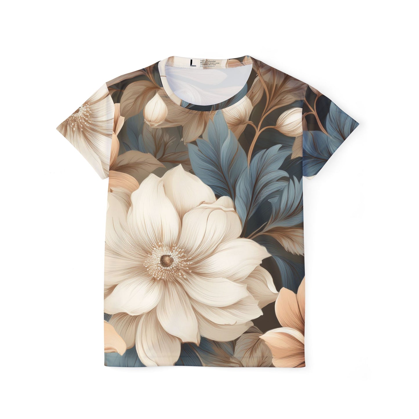 Women Poly Shirt with Floral Print F304