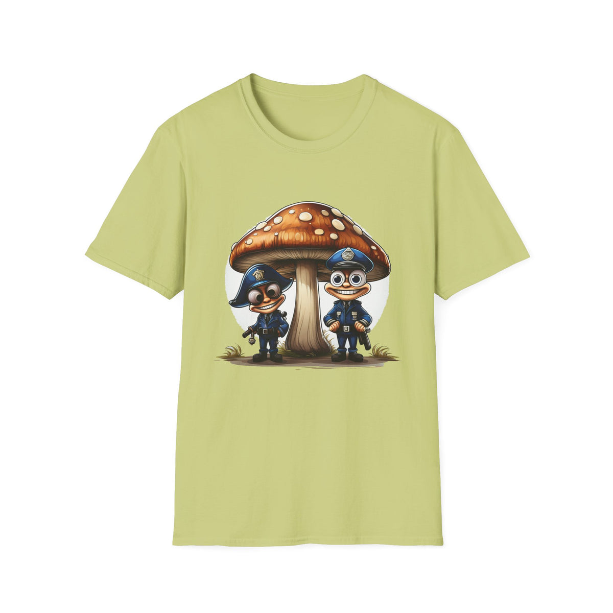 Funny Mashroom Cartoon  Graphic Tee Gildan Unisex 100 Cotton Tee Shirt c16
