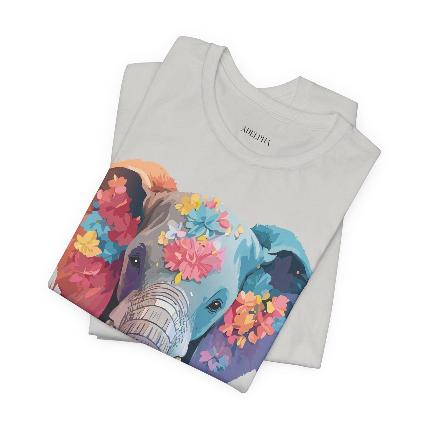 Elephant Graphic Tee By Adelpha Unisex Short Sleeve Shirt With Vintage Artwork Design