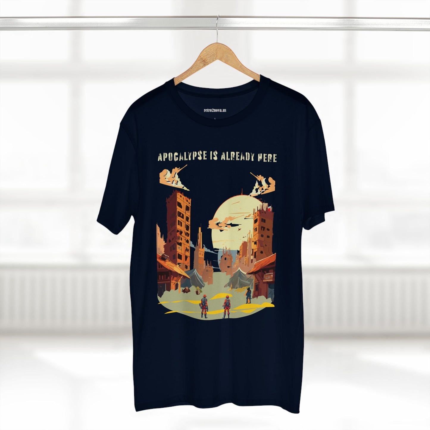 Unisex Premium Cotton Staple Tee With Original Art Design From Retro2Nova Art Collection