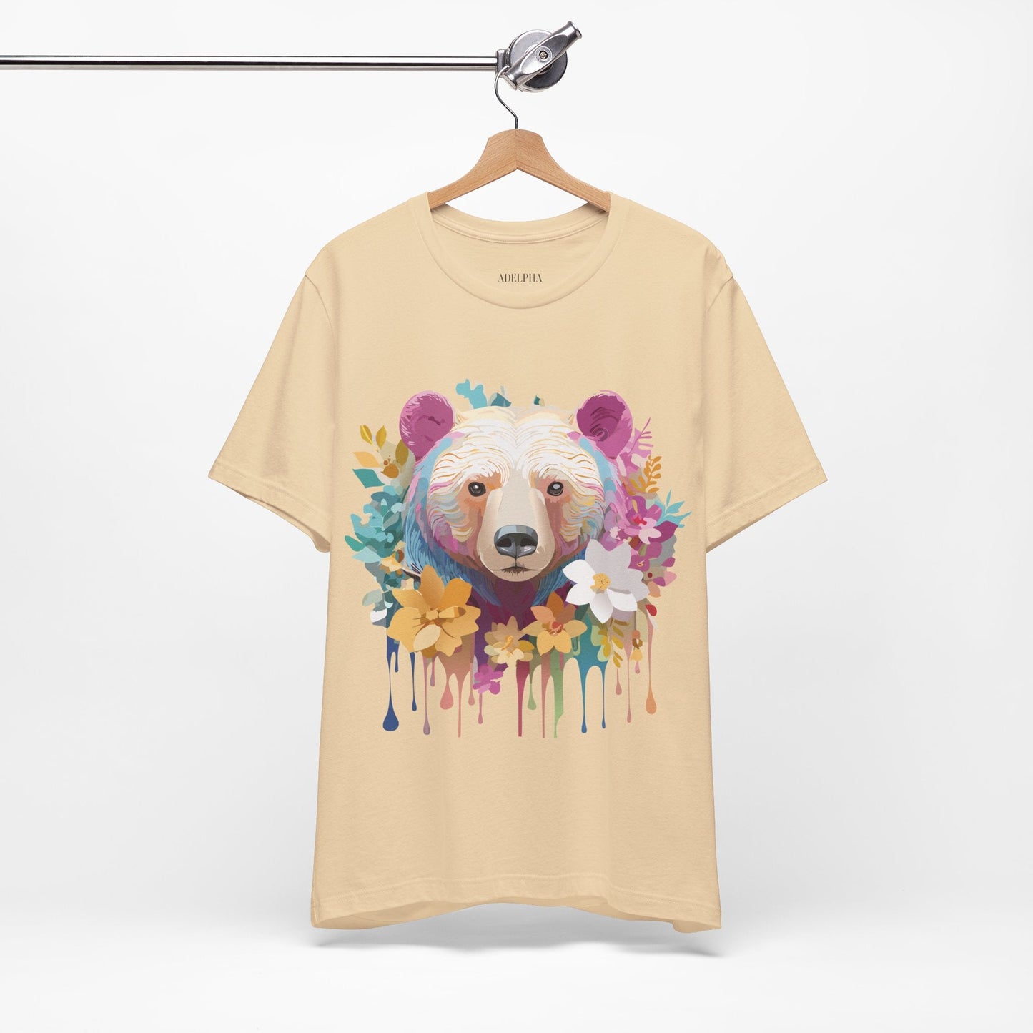 Adelpha Bear Graphic Tee Unisex Short Sleeve Shirt Art Design