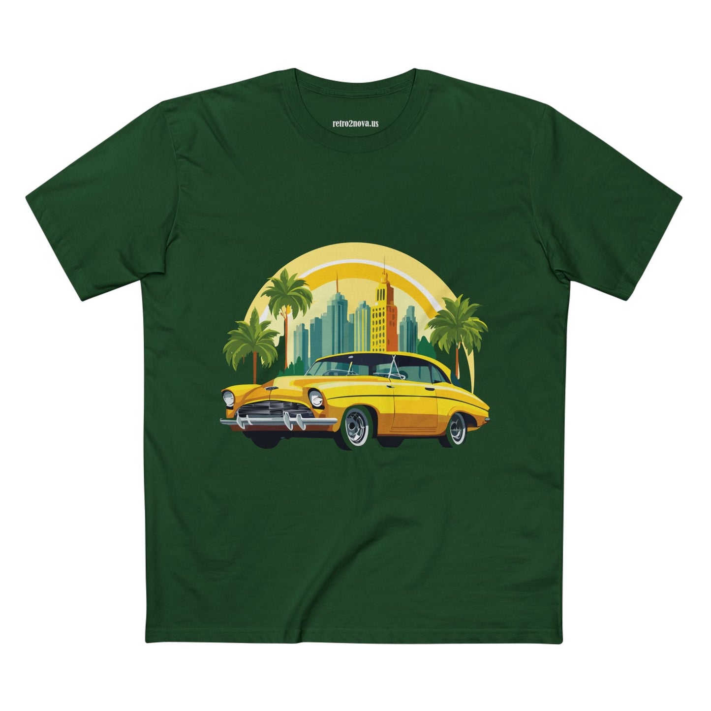 Retro Car Shirt Vintage Car Shirt Unisex Premium Cotton Tee With Original Art Design RC 24