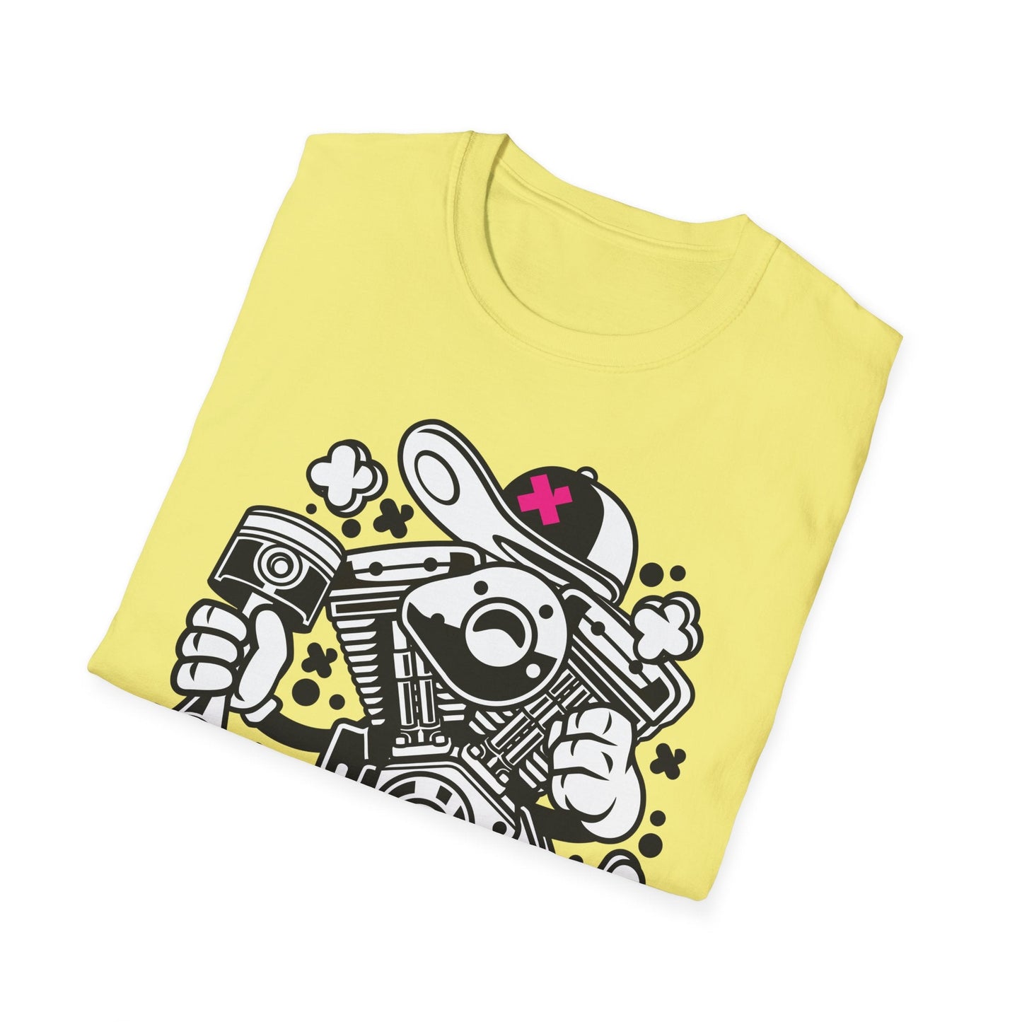 Cartoon T Shirt Animation Tee Funny Tee Unisex Gildan Softstyle 64000 100 Percent Cotton