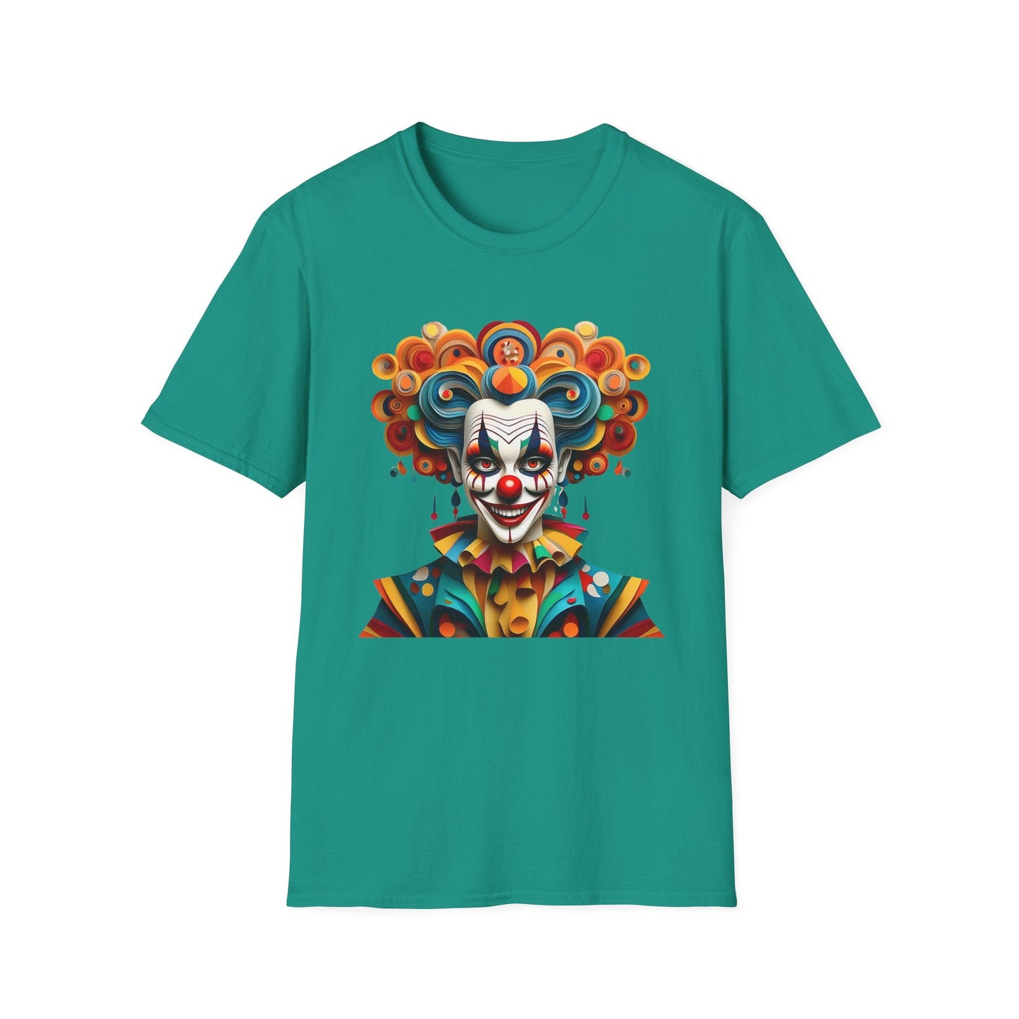 Unisex Clown T Shirt Funny Man Circus Shirt Softstyle Gildan 64000 Short Sleeve Tee