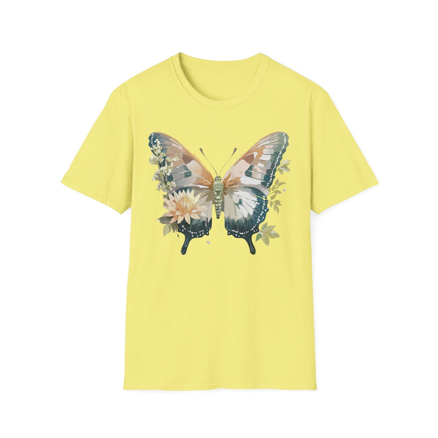 Unisex Butterfly Shirt Monarch Butterfly Tee Softstyle Gildan 64000 100 Cotton Breathable