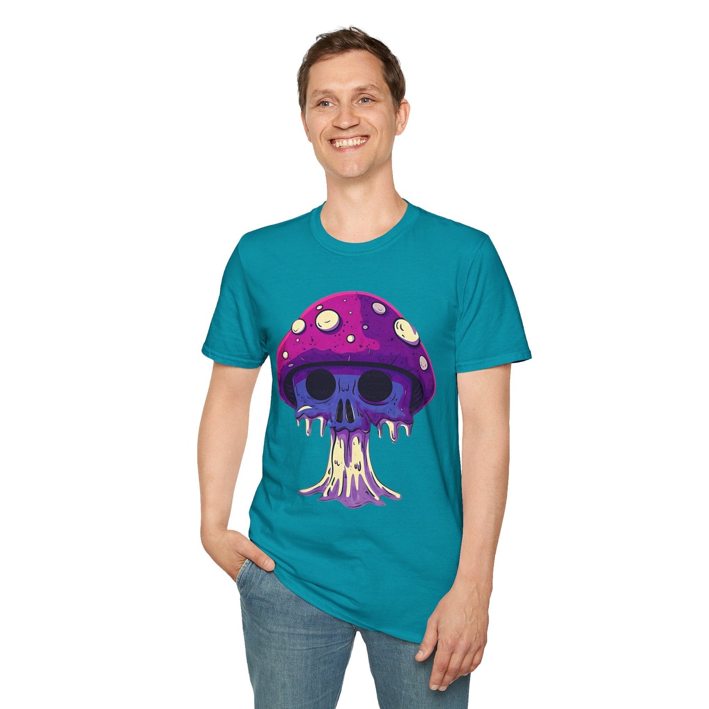 Mashroom Tee Shirt Unisex Funny Mashroom Graphic Softstyle Tee Gildan 64000 Quality Cotton
