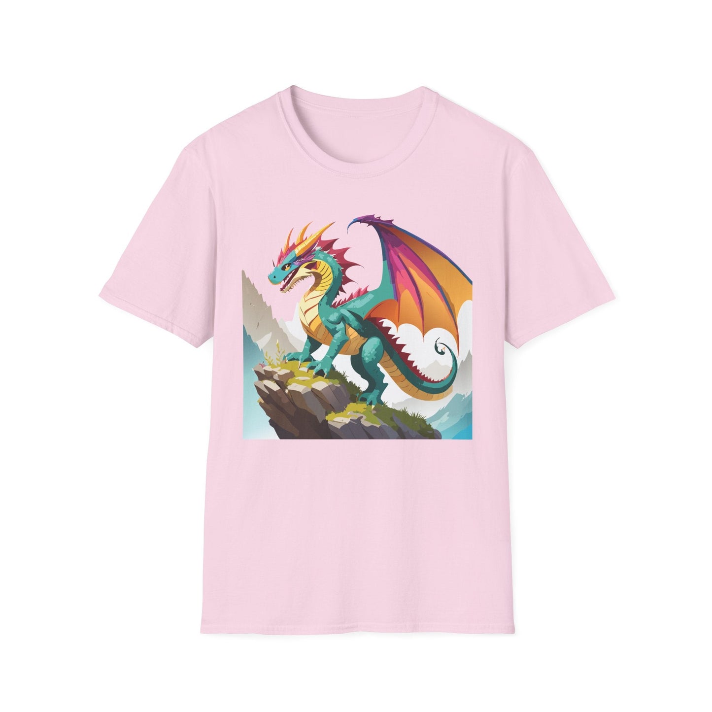 Dragon T Shirt Unisex Dragon Shirt With Animal Art Design Softstyle Cotton Tee Shirt