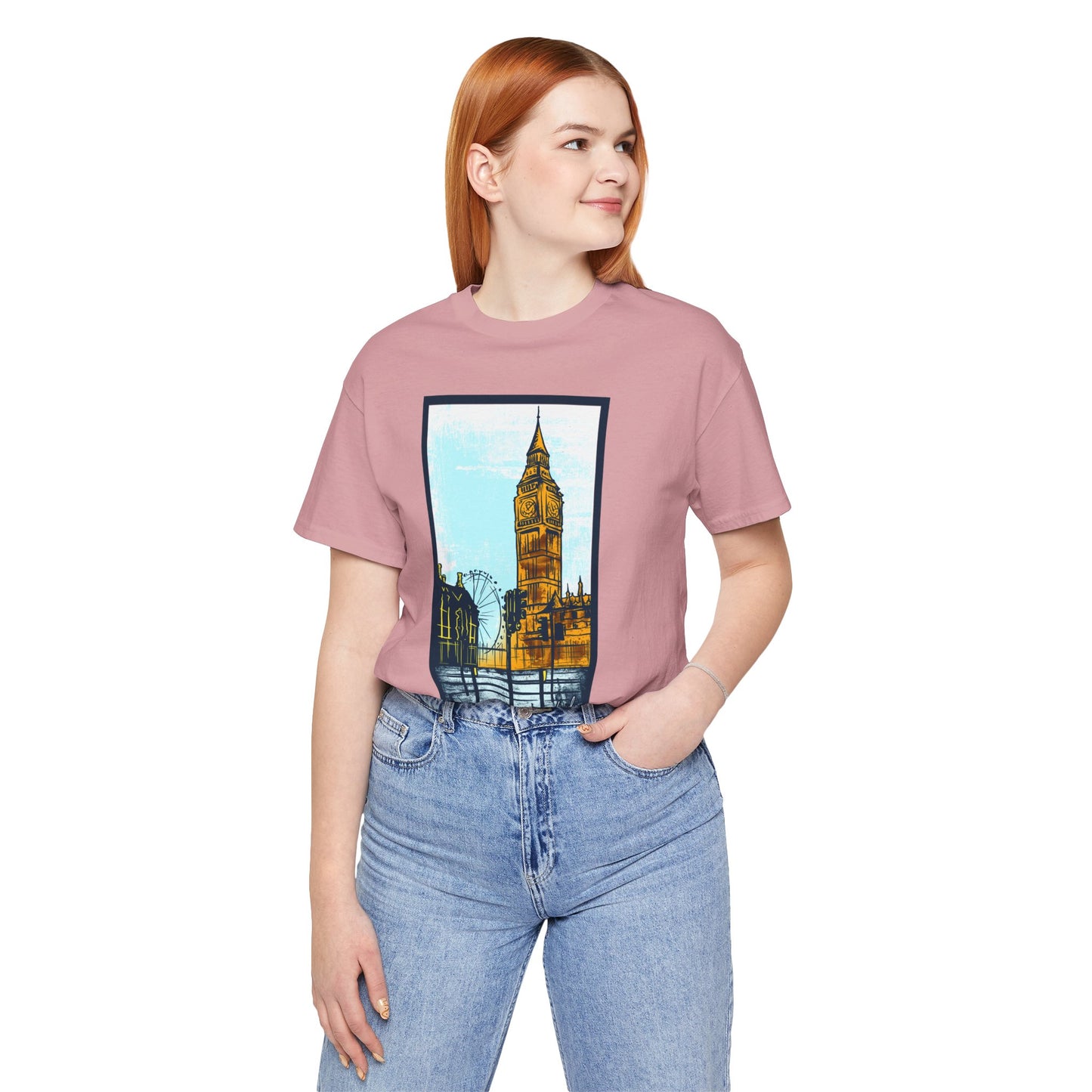 Retro Poster London Graphic Design Tee, London Shirt, Vintage Tees, Art Design T-Shirt, Graphic Tee, Retro Art Shirts