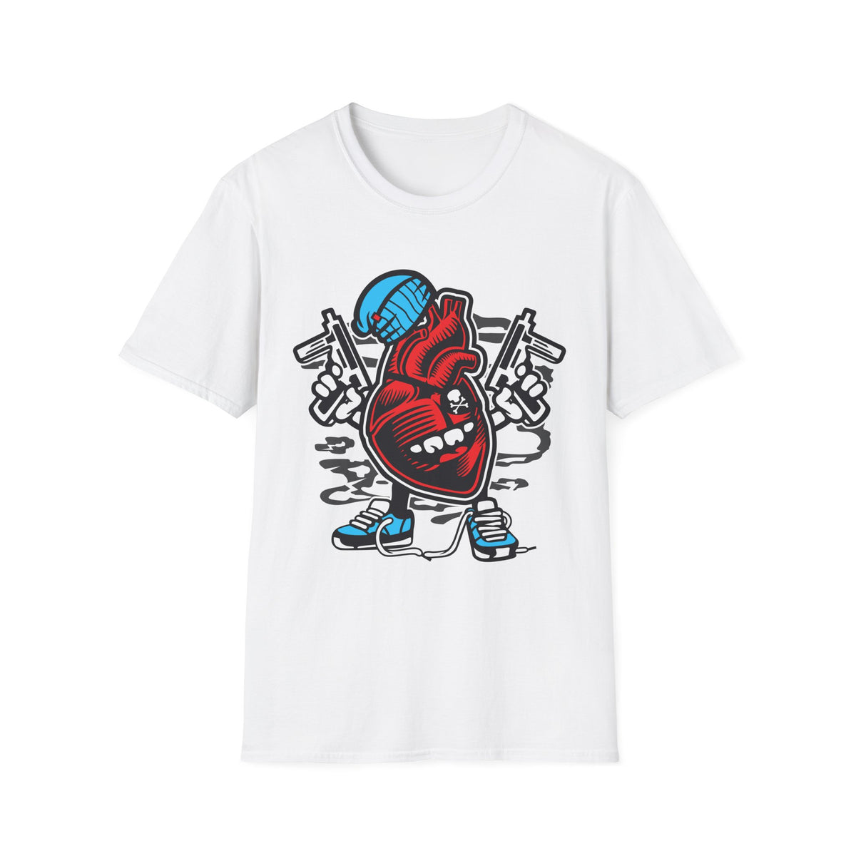 Unisex Cotton T-Shirt with Cartoon Graphic Design