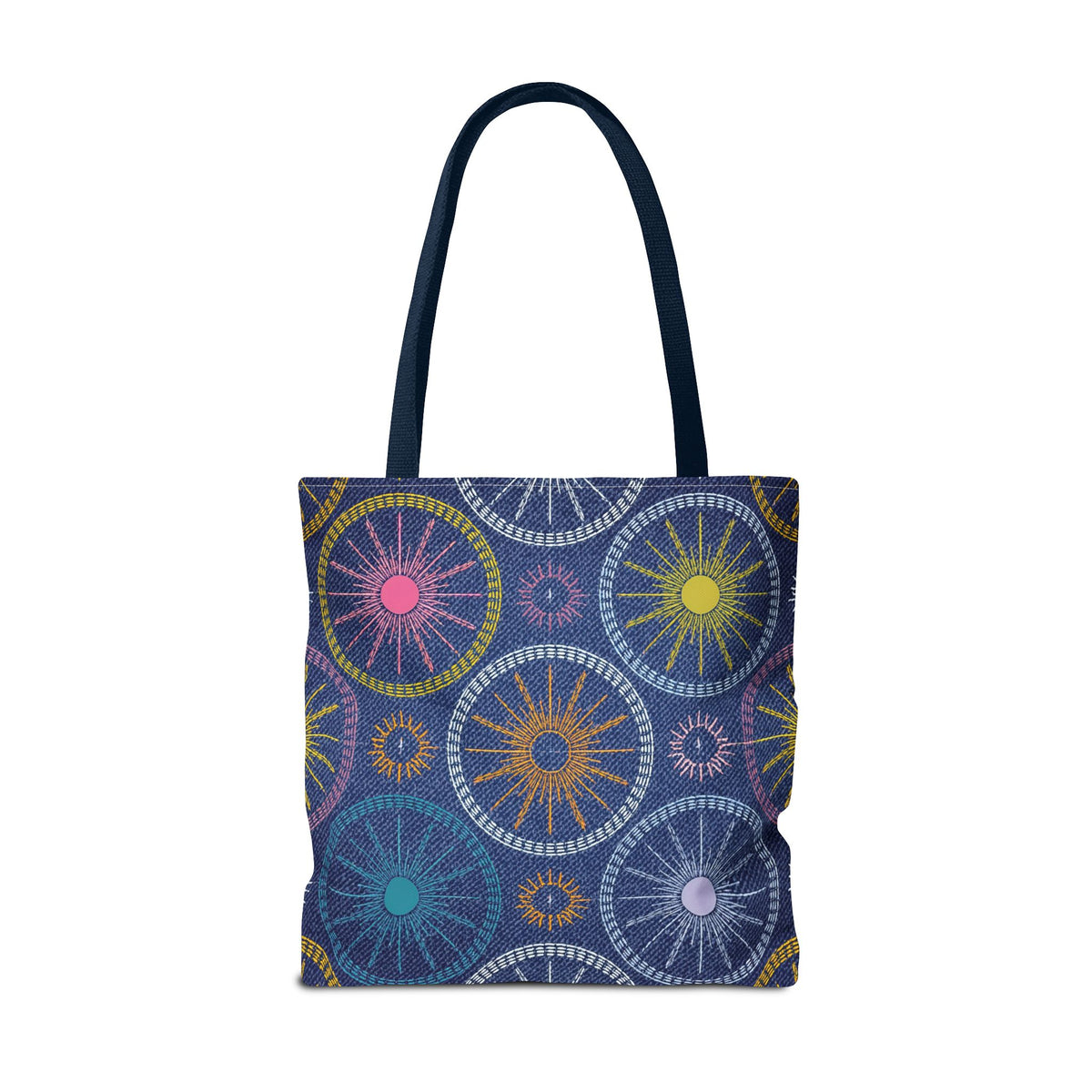 Denim Fabric Imitation Print Unisex Canvas Bag Poly Spun 3 Sizes Tote Bag 183-4