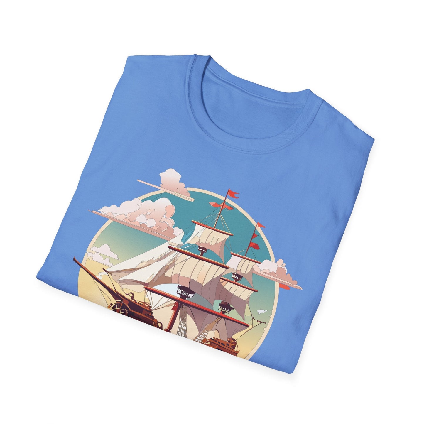 Unisex Ship T Shirts Frigate Vessel Tee Shirt Gildan Softstyle 64000 Cotton Comfort Premium Tee