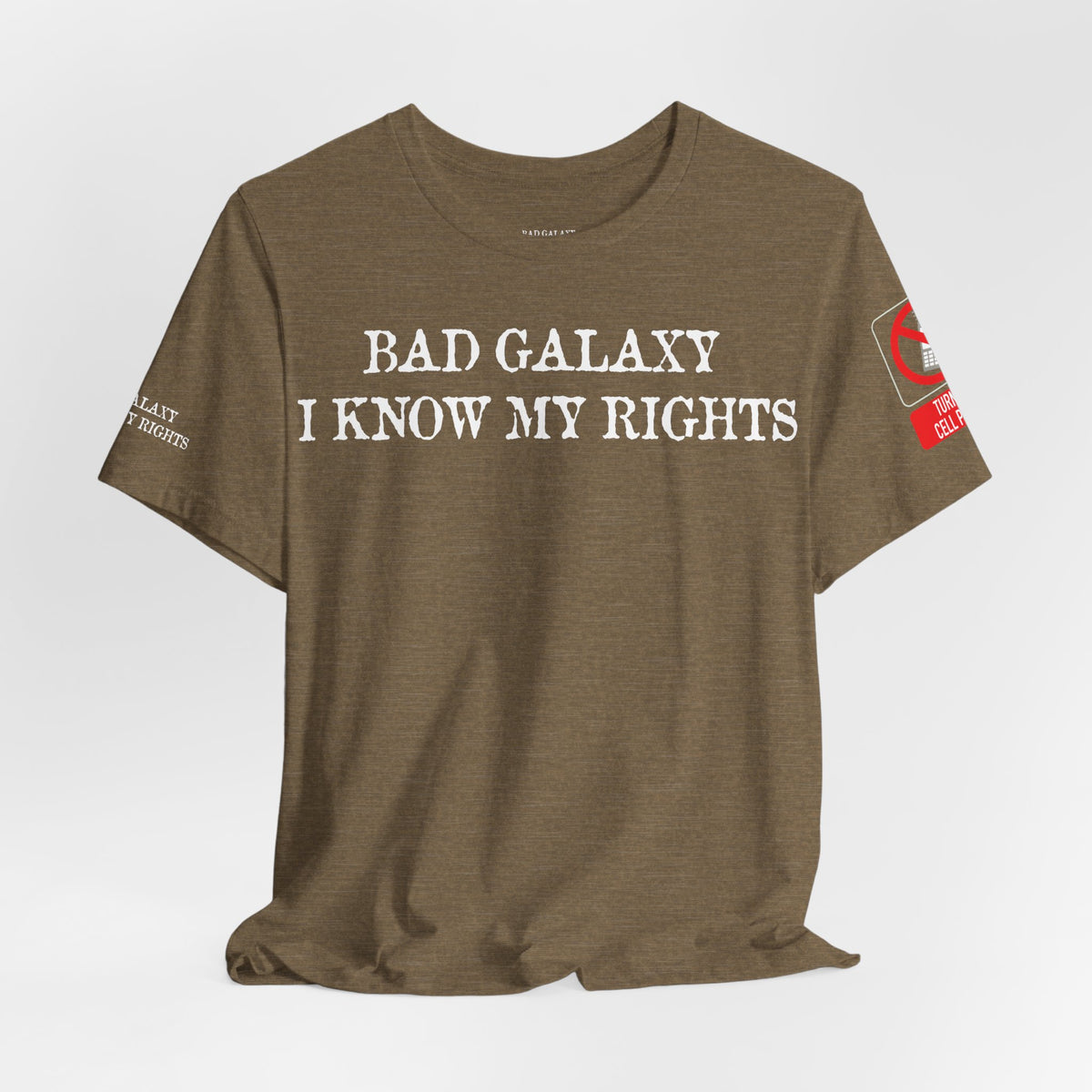 Art Red Stamp Graphic Unisex Cotton Bella+Canvas Tee with Art Design b99