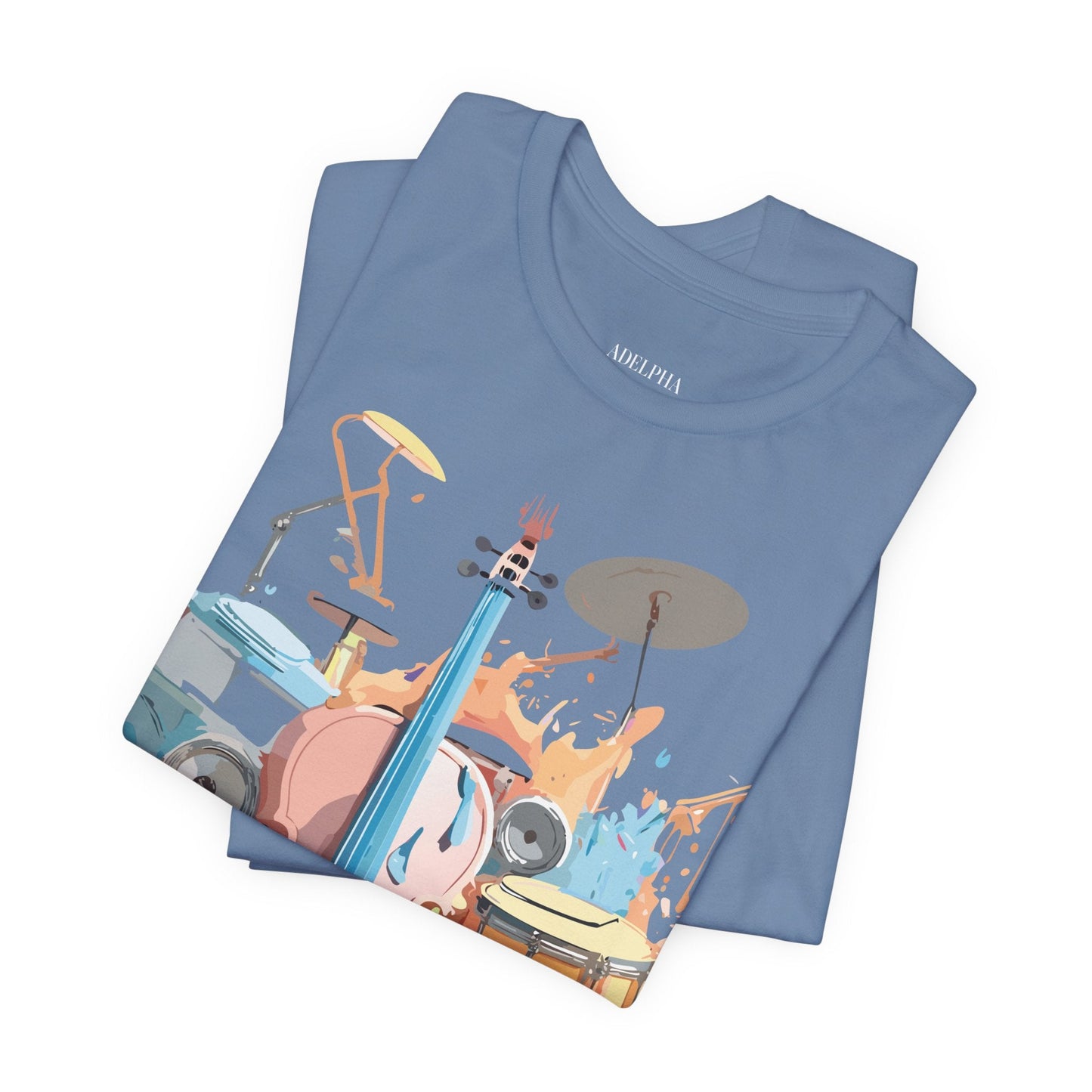Adelpha Graphic Music T Shirt Unisex Jersey Short Sleeve Tee Art Design Premium Vintage Inspired