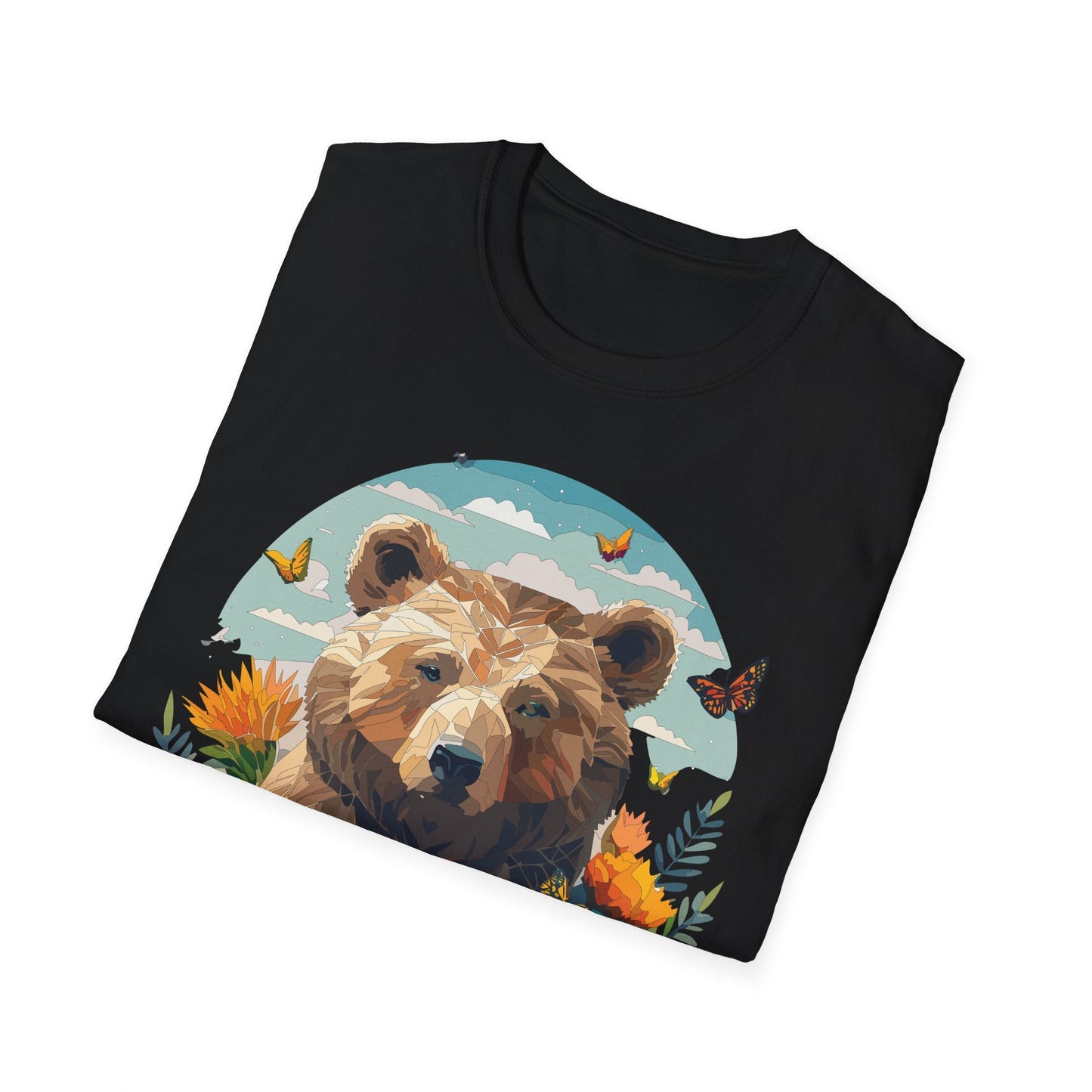 Bear T Shirt Unisex Teddy Bear Tee Softstyle 64000 One Hundred Percent Ring Spun Cotton Short Sleeve