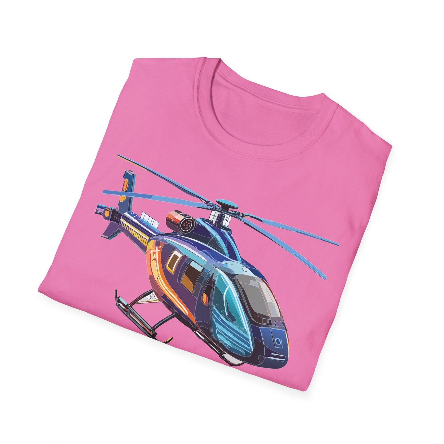 Chopper Helicopter Shirt Unisex T Shirt Softstyle 100 Percent Cotton Comfort Wear