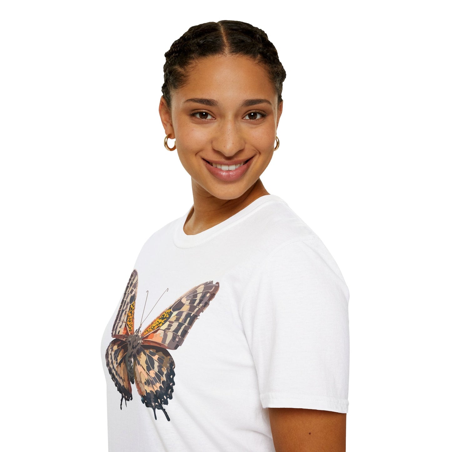 Butterfly Shirt Unisex Tee Monarch Butterfly Tee Softstyle Gildan 64000 Classic Fit