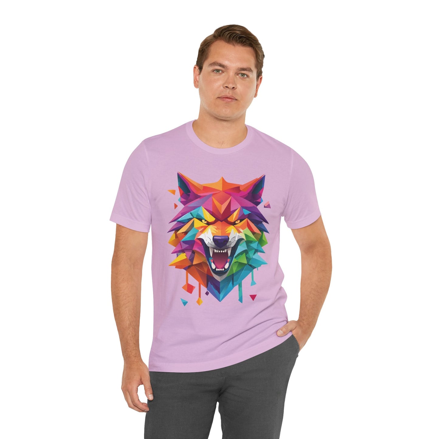 Unisex Animal Shirt With Art Design And Wild Animals Print Tee Short Sleeve Premium