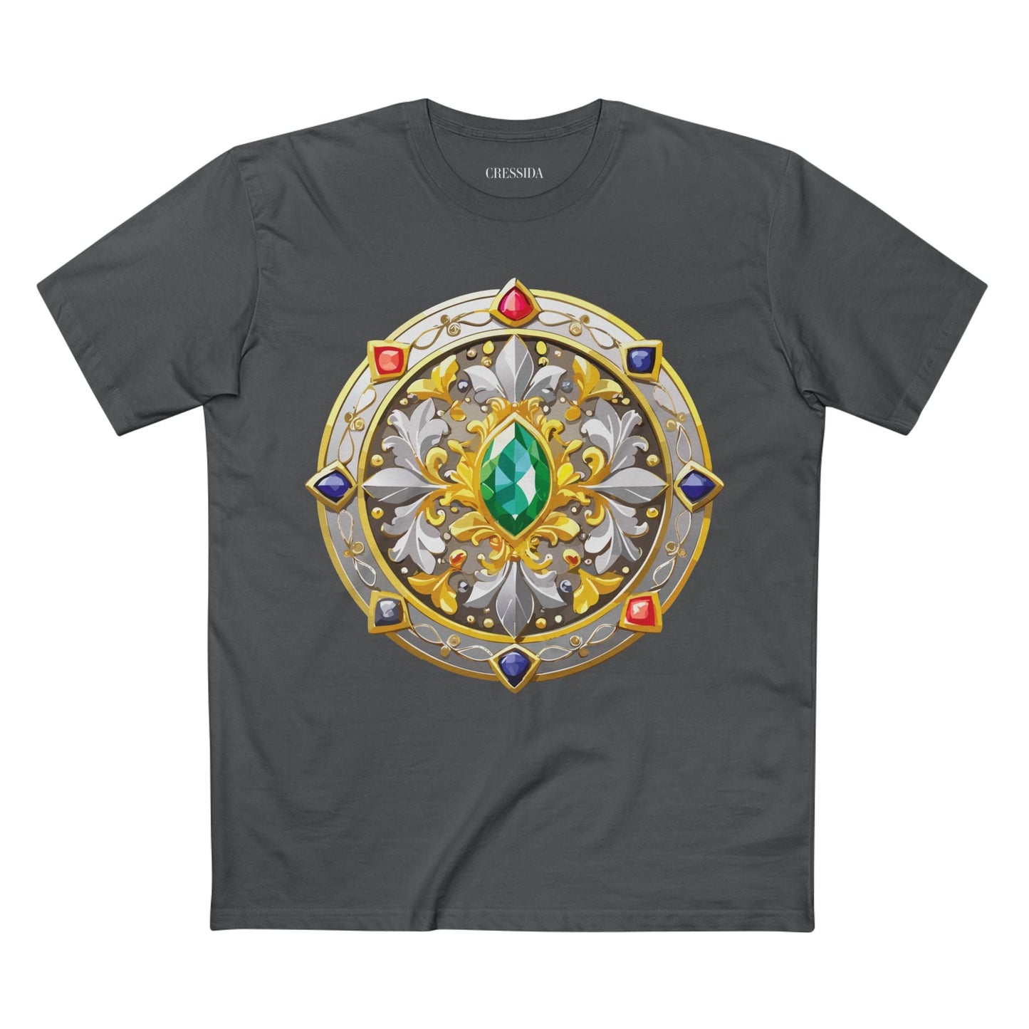 Medallion Graphic T-Shirt Unisex 100 Cotton With Gold Art Design Medal Tee 5