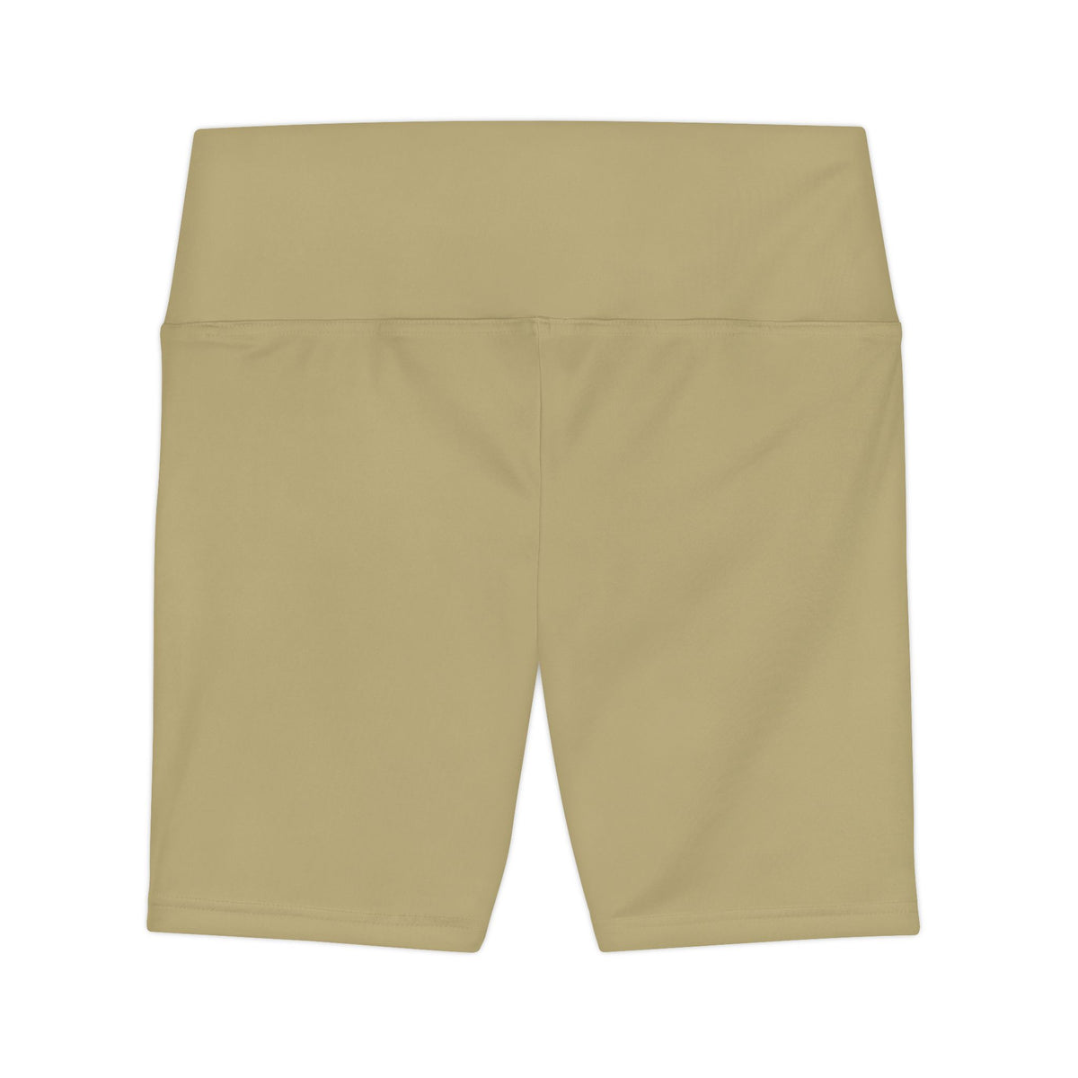 Light Sand Khaki Women's Workout Shorts — Neutral High-Waist Active Biker Shorts