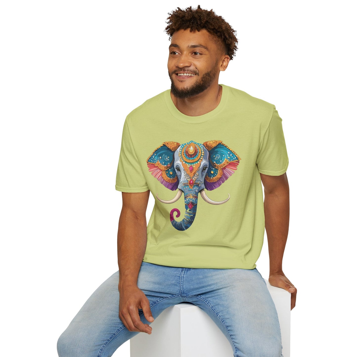 Elephant Shirt Unisex Elephant Tee Softstyle Cotton Gildan 64000 Animal Tee Graphic Elephant Tee