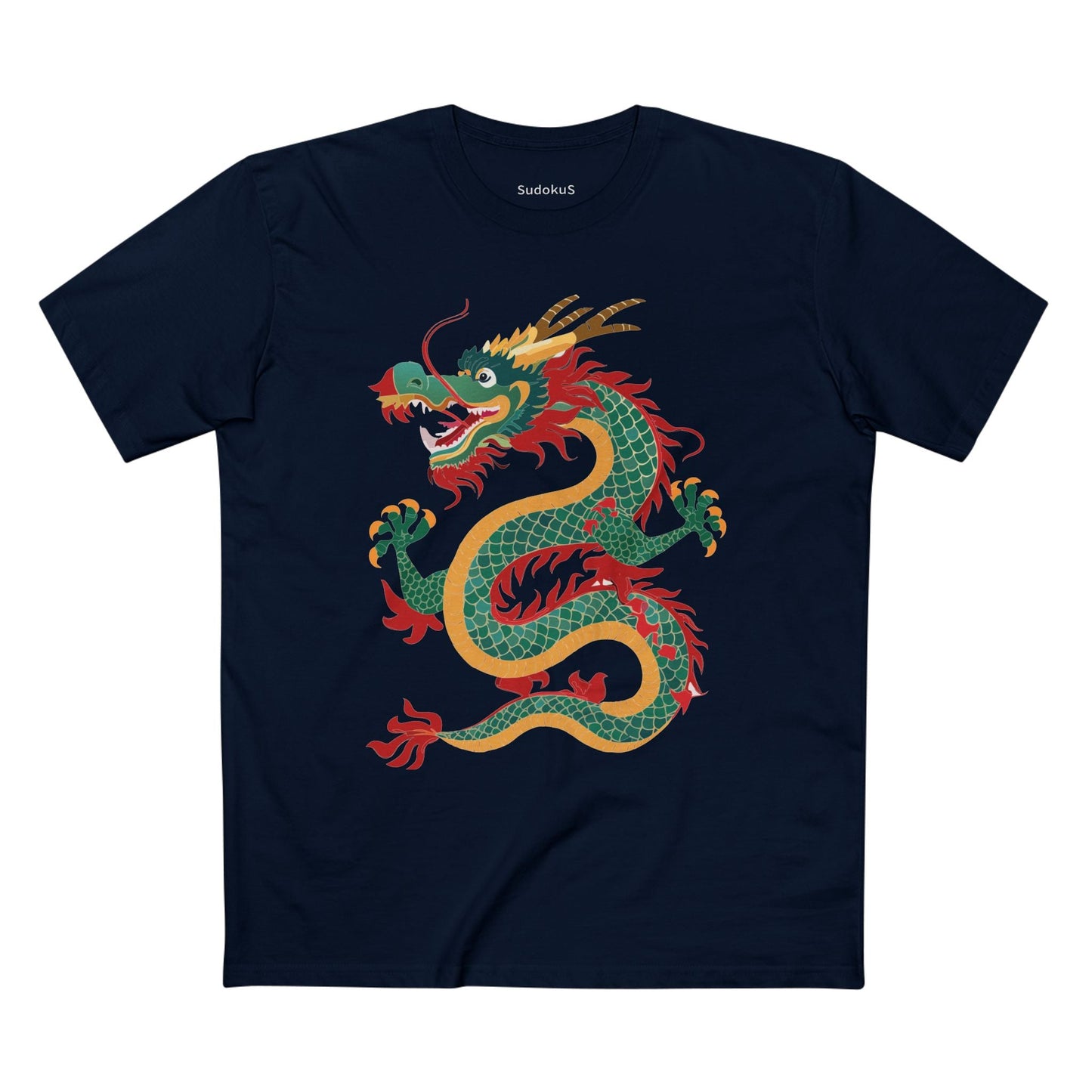 Dragon Graphic Unisex 100 Cotton Staple Tee 13