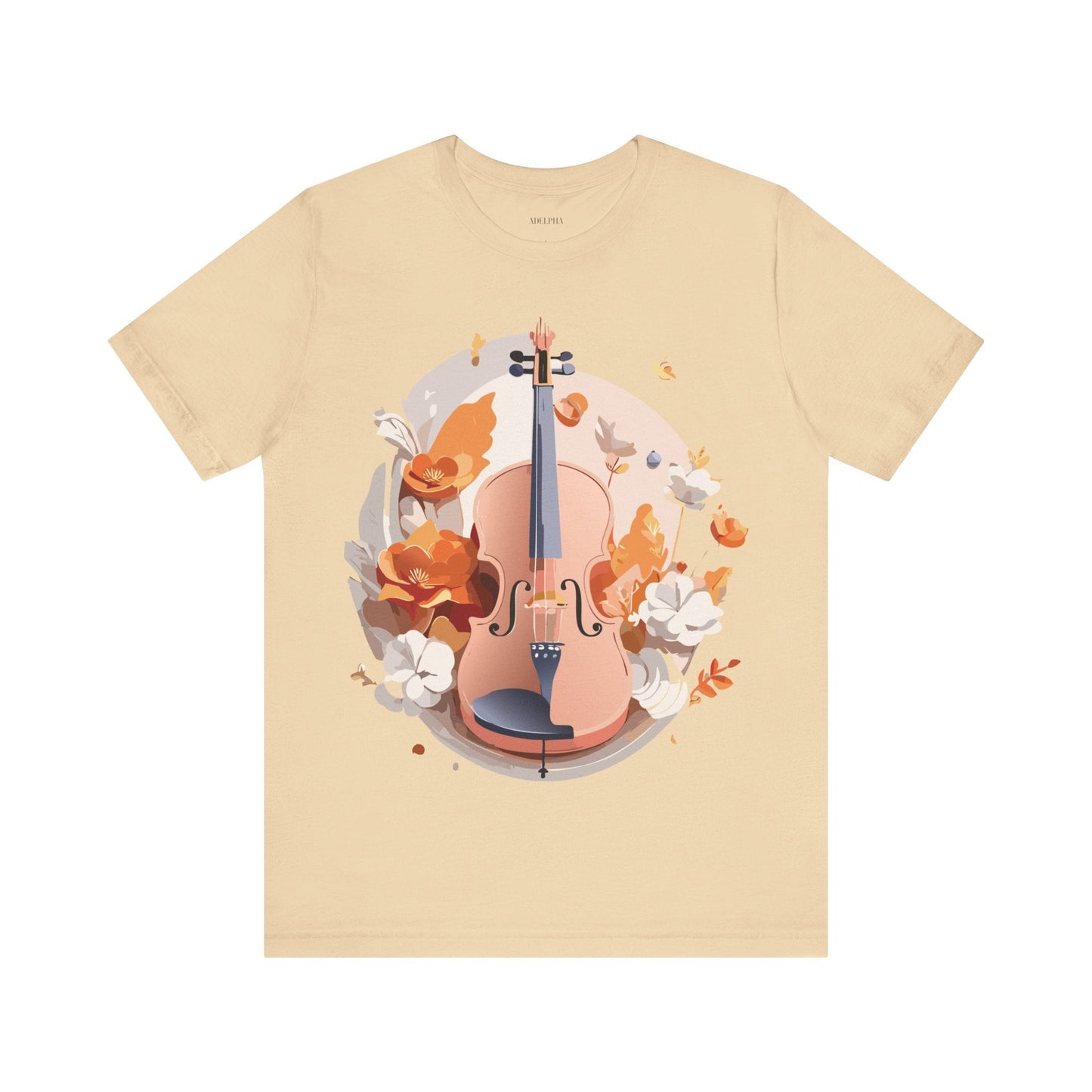 Music Graphic Unisex 100 Cotton Vintage Art with Musical Elements Tee 6