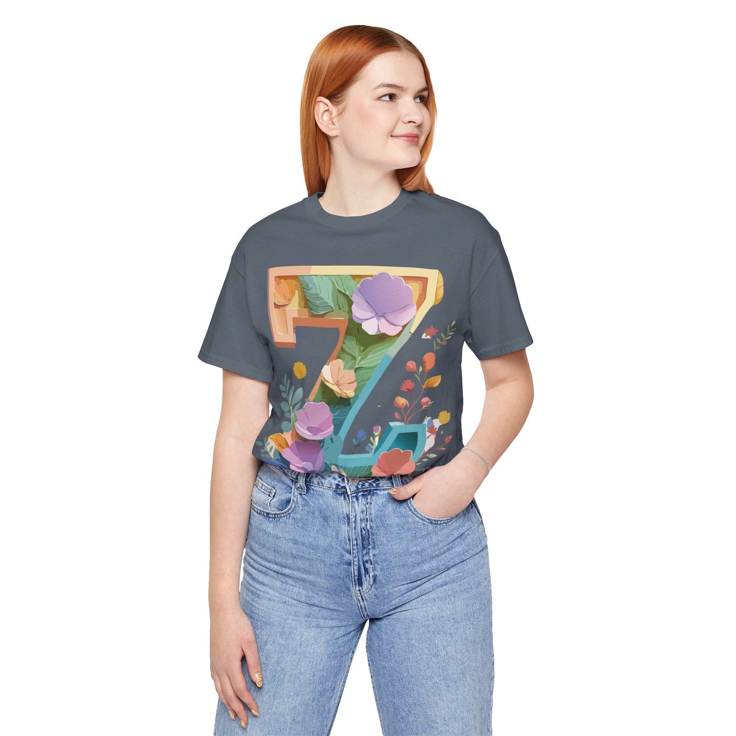 Letter Z Shirt Unisex Graphic Tee By Adelpha Vintage Inspired Artwork Jersey Short Sleeve
