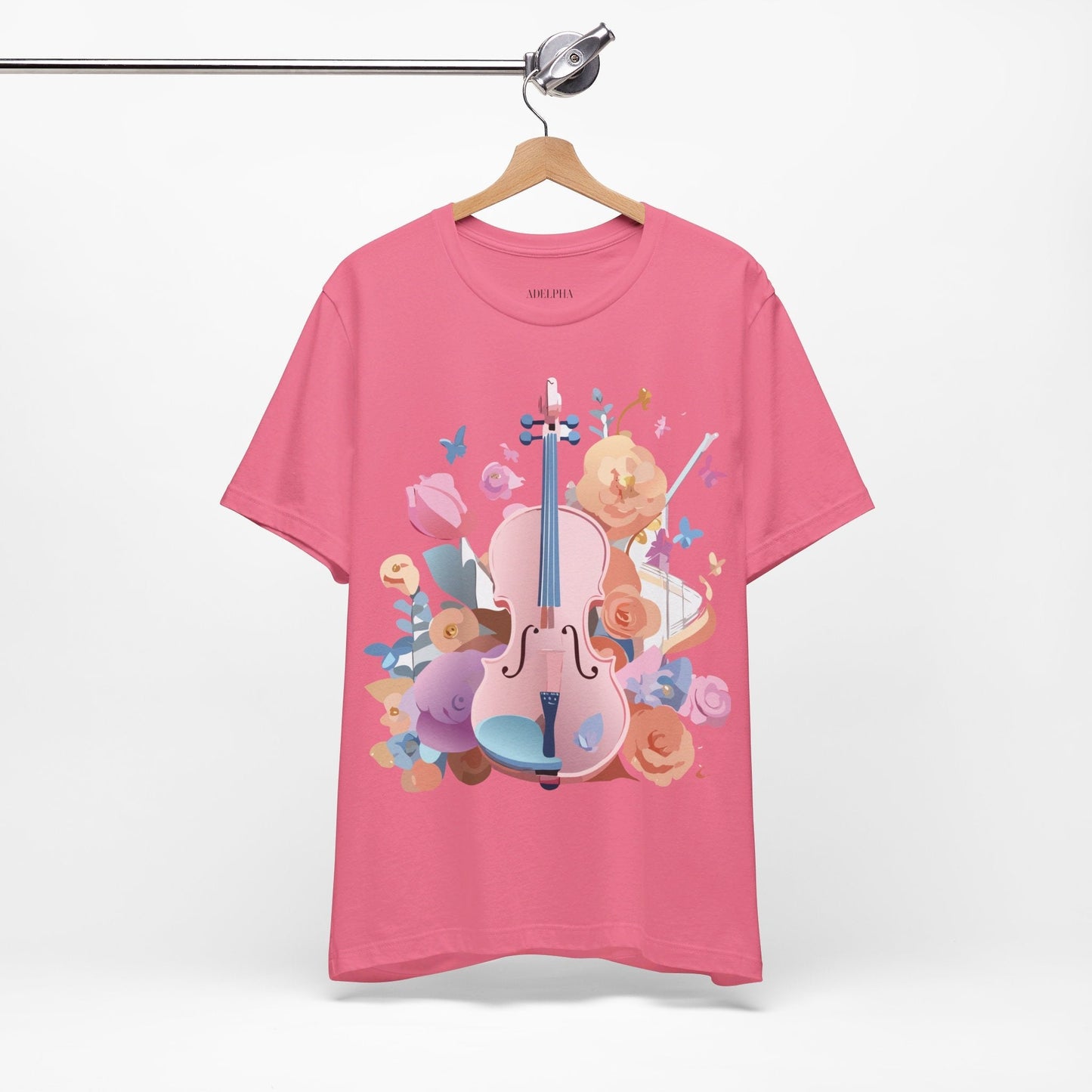 Adelpha Graphic Tee Unisex Short Sleeve Art Design Vintage Inspired Music T Shirt