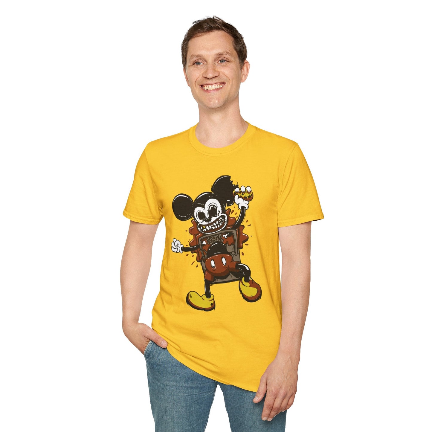 Cartoon T Shirt Animation Tee Unisex Gildan Softstyle 64000 100 Percent Cotton Comfort
