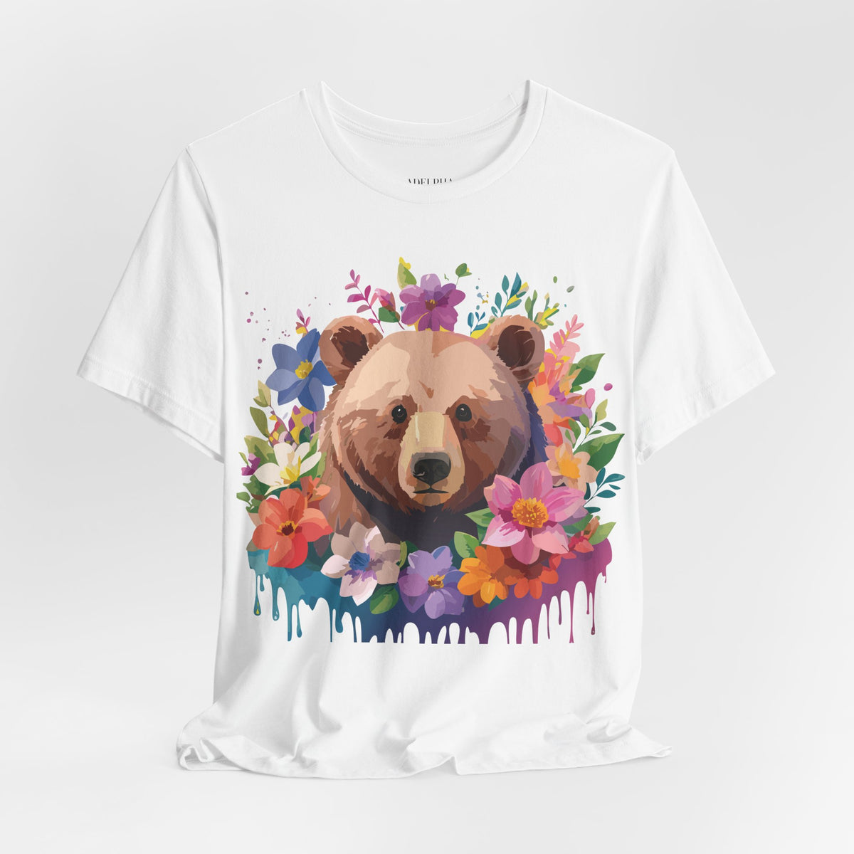Bear Graphic Design Tee Bella+Canvas Unisex 100 Cotton Tee Shirt a119