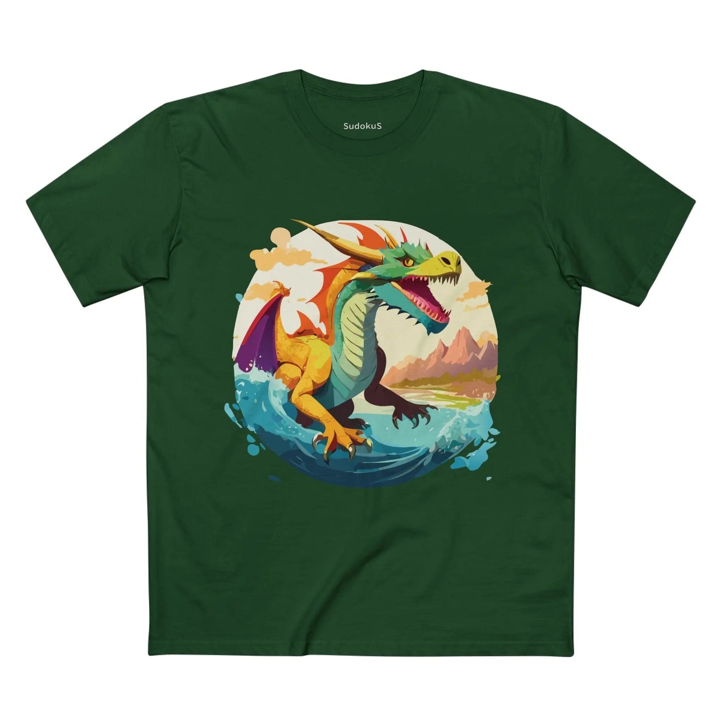 Dragon Graphic Unisex 100 Cotton Staple Tee 24