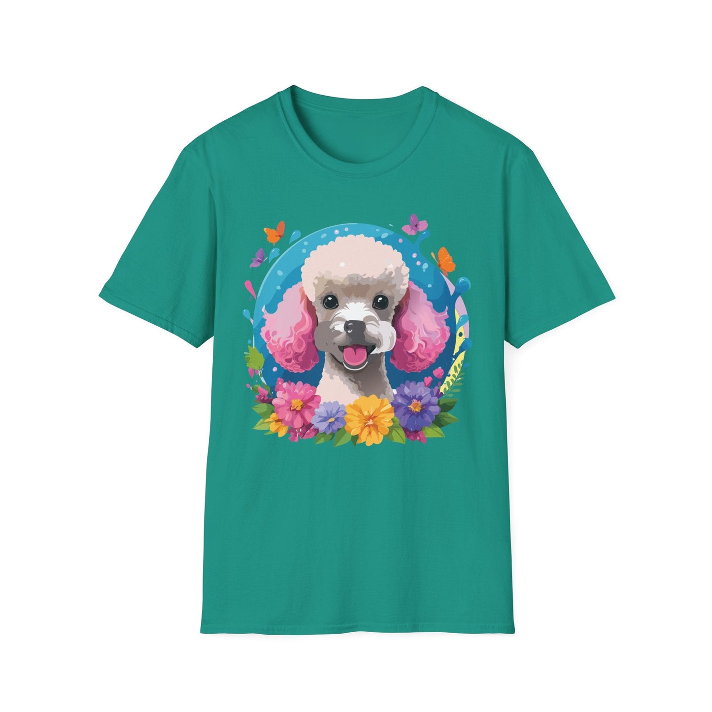 Dog Shirt With Animals Unisex Softstyle Tee 100 Percent Cotton Gildan 64000