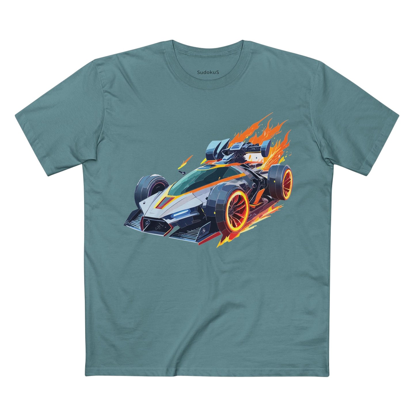 Car Graphic Unisex 100 Cotton Staple Tee 18