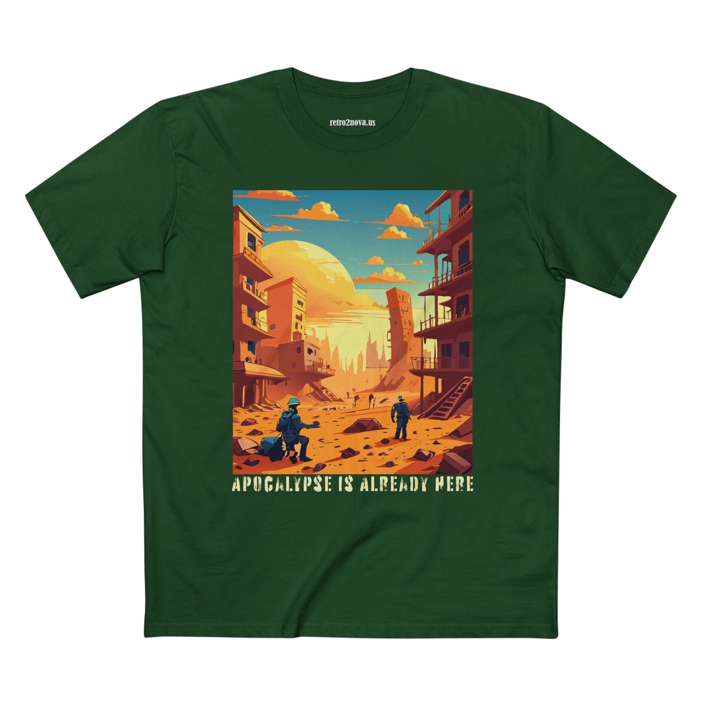Cataclysm Doomsday Shirt Unisex Premium Cotton Tee With Original Art From Retro2Nova Art Collection