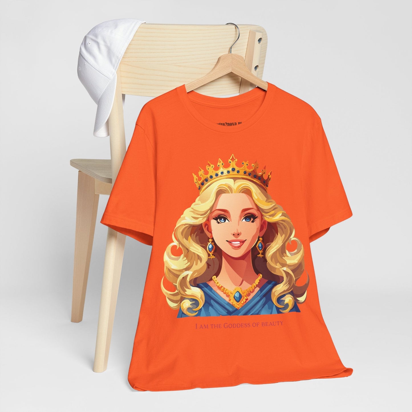 Goddess Shirt Graphic Tee Unisex Cotton Short Sleeve With Original Retro2Nova Art