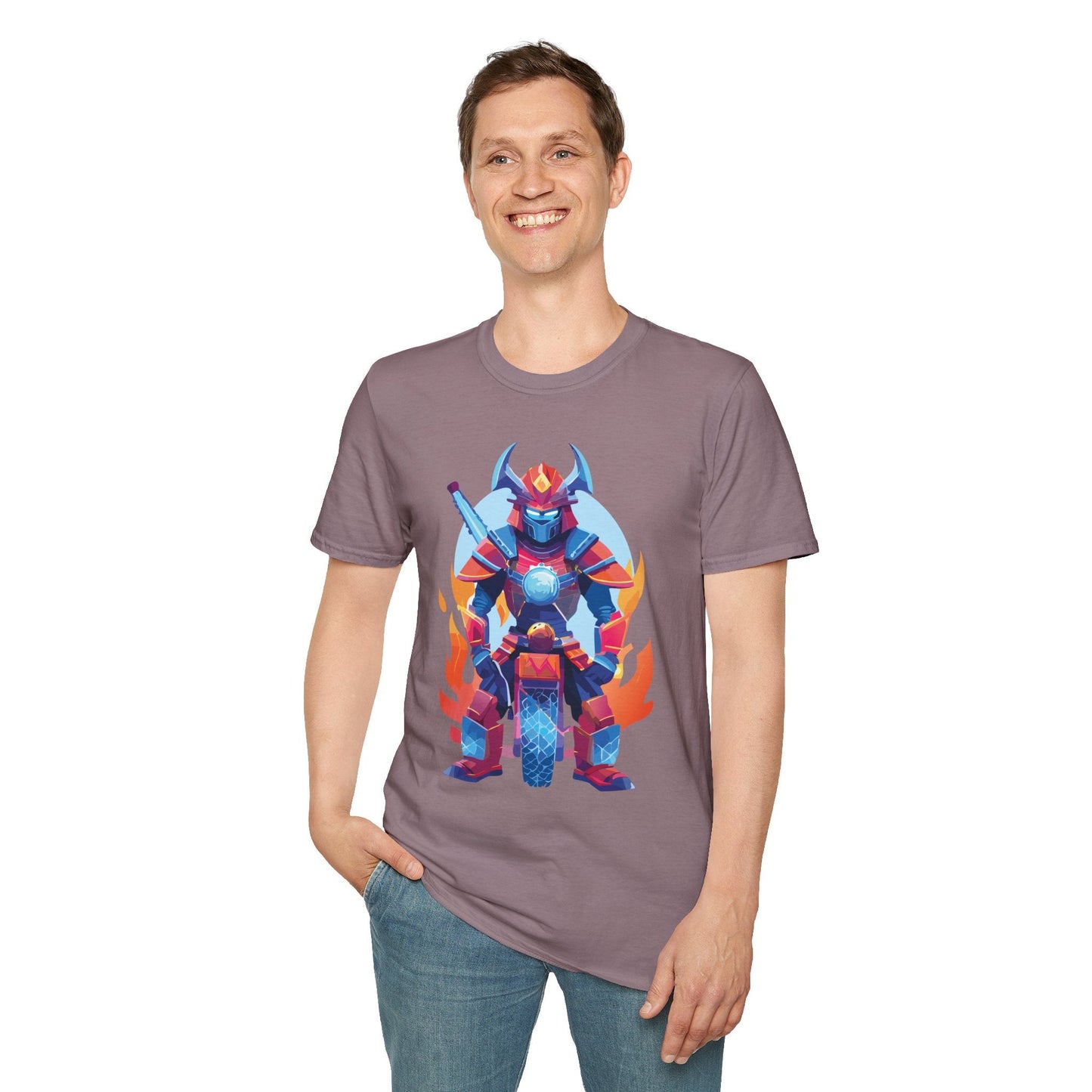 Samurai Shirt Unisex Gildan Softstyle 64000 Tee 100 Percent Ring Spun Cotton Comfort All Day Wear