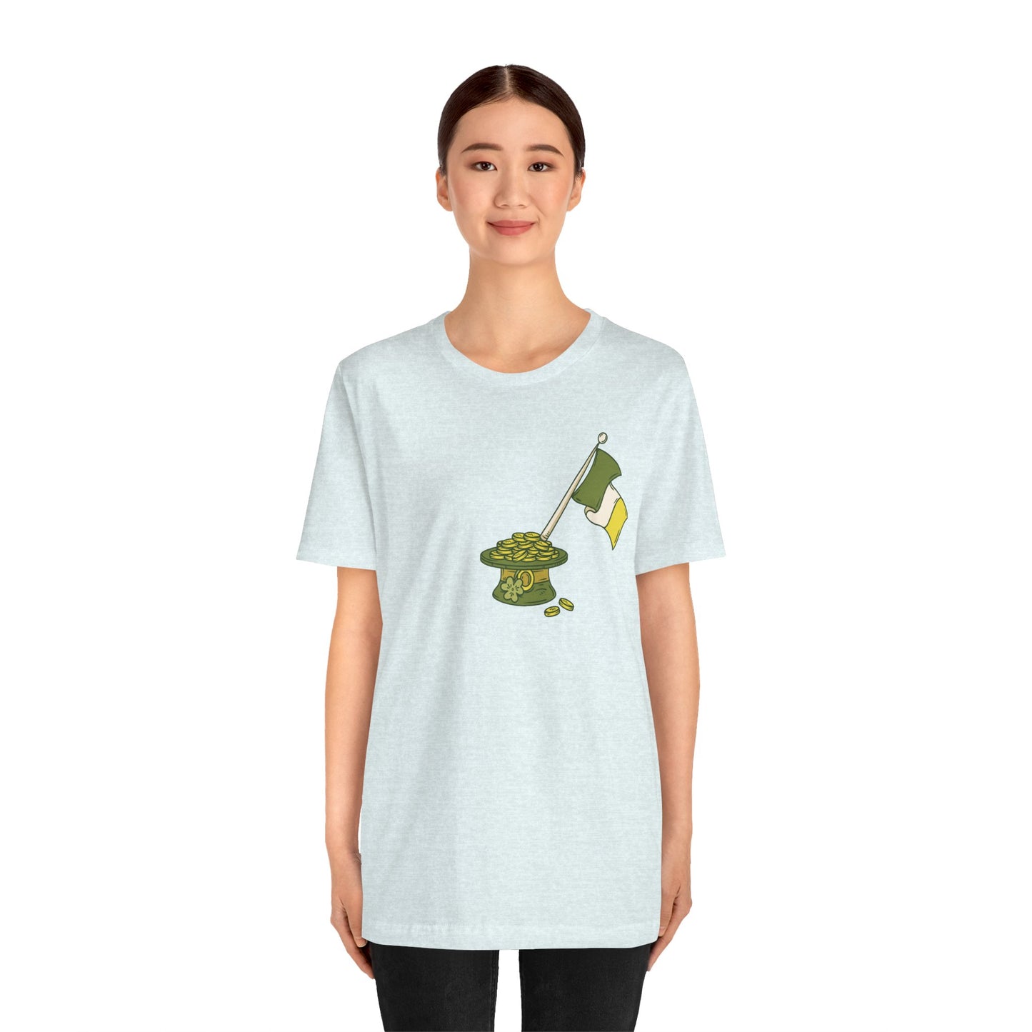 Unisex Cotton Tee Shirt with Lucky Prints