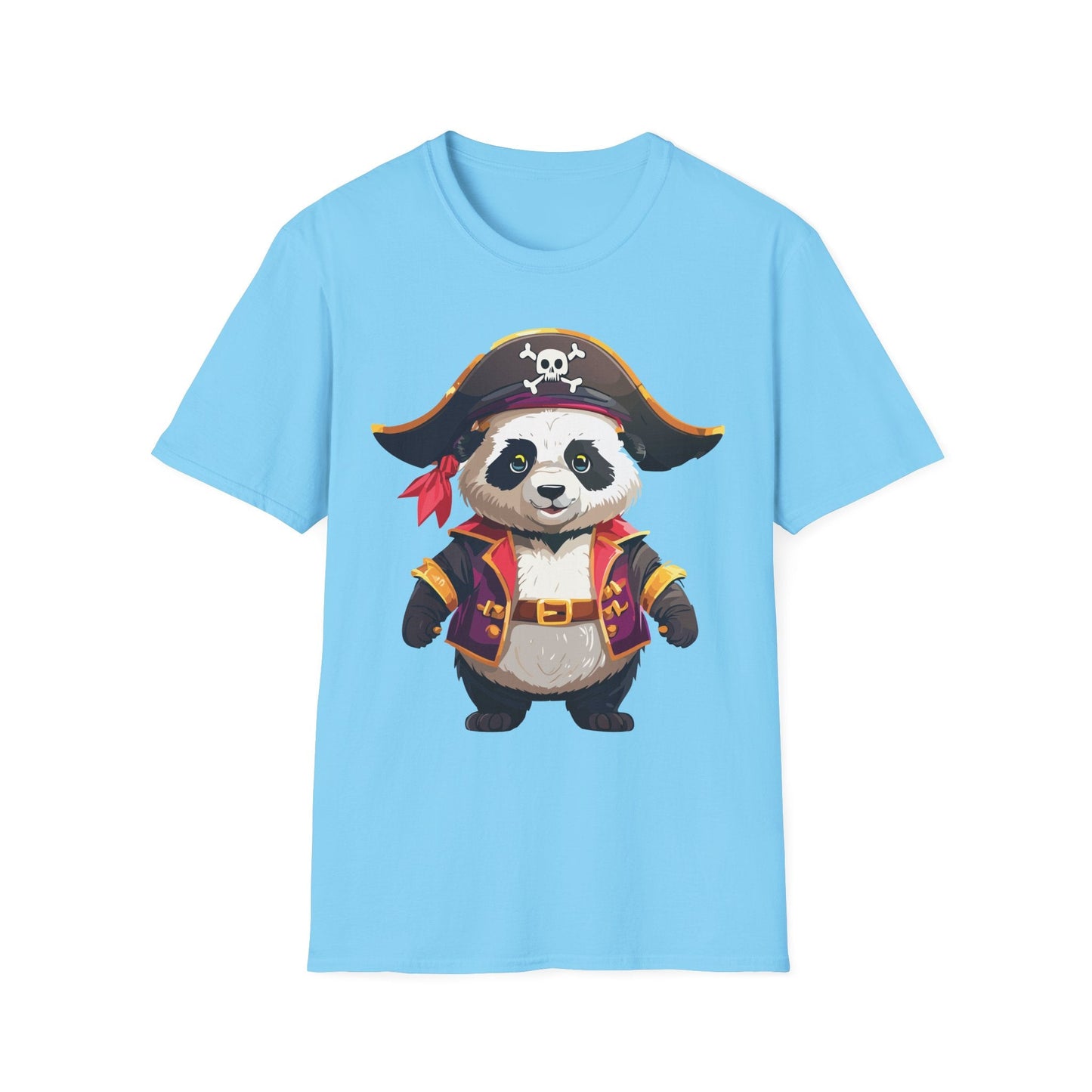 Panda Shirt Unisex Panda Tee Softstyle 64000 Gildan 100 Percent Cotton Animal Tee