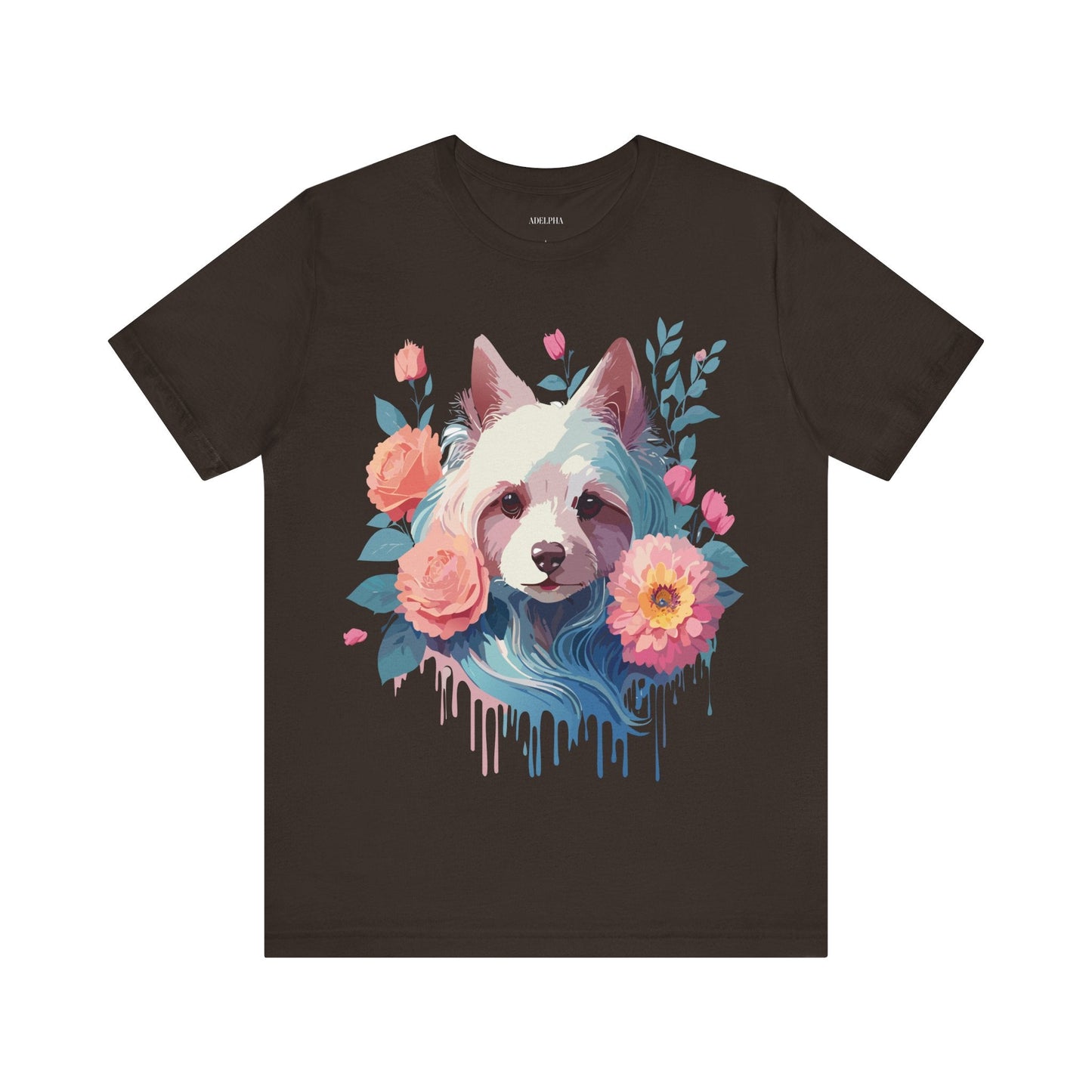Adelpha Unisex Graphic Dog Shirt Short Sleeve Tee With Vintage Inspired Artwork Design