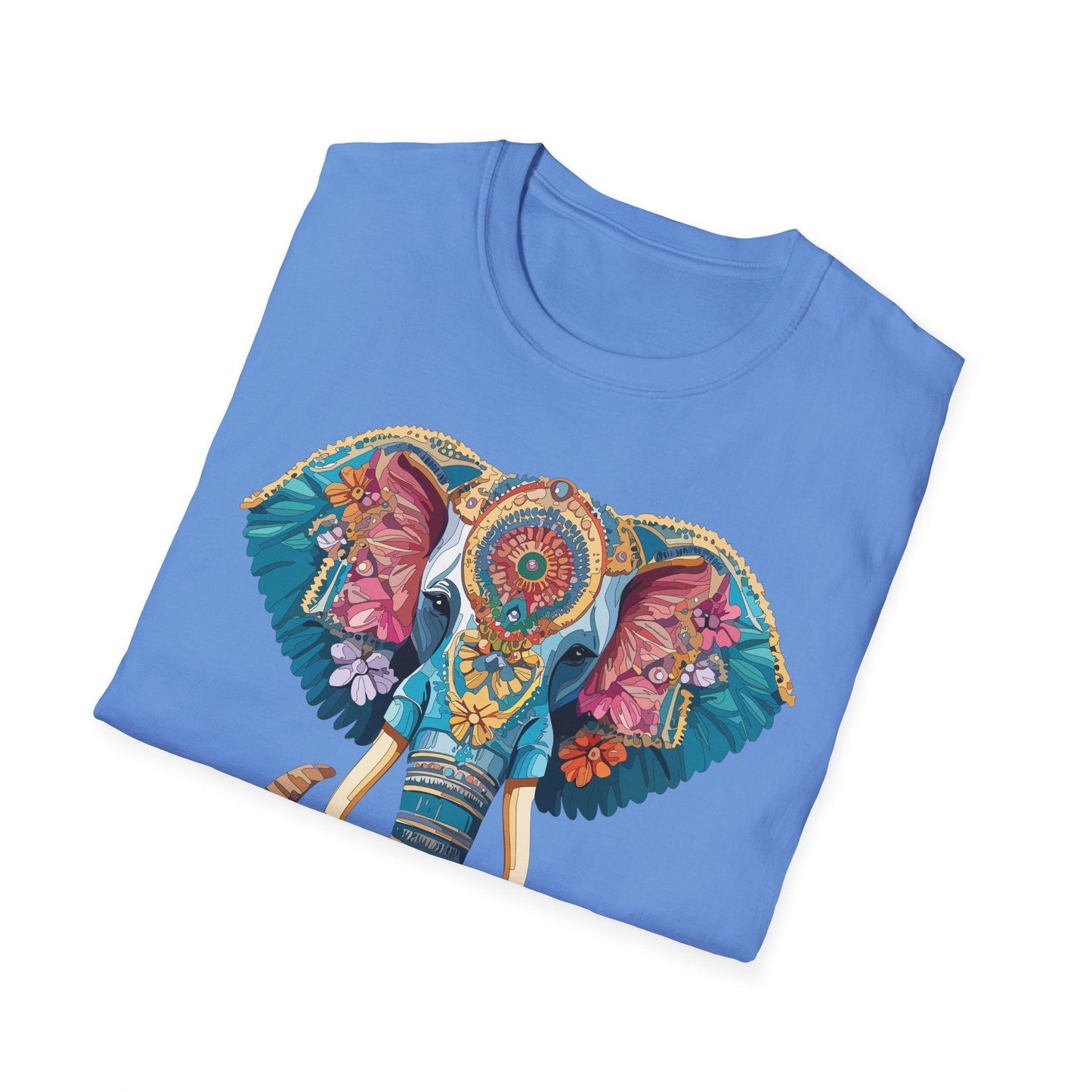Unisex Elephant Graphic T Shirt Cartoon Elephant Tee Gildan Softstyle 64000 Premium Cotton