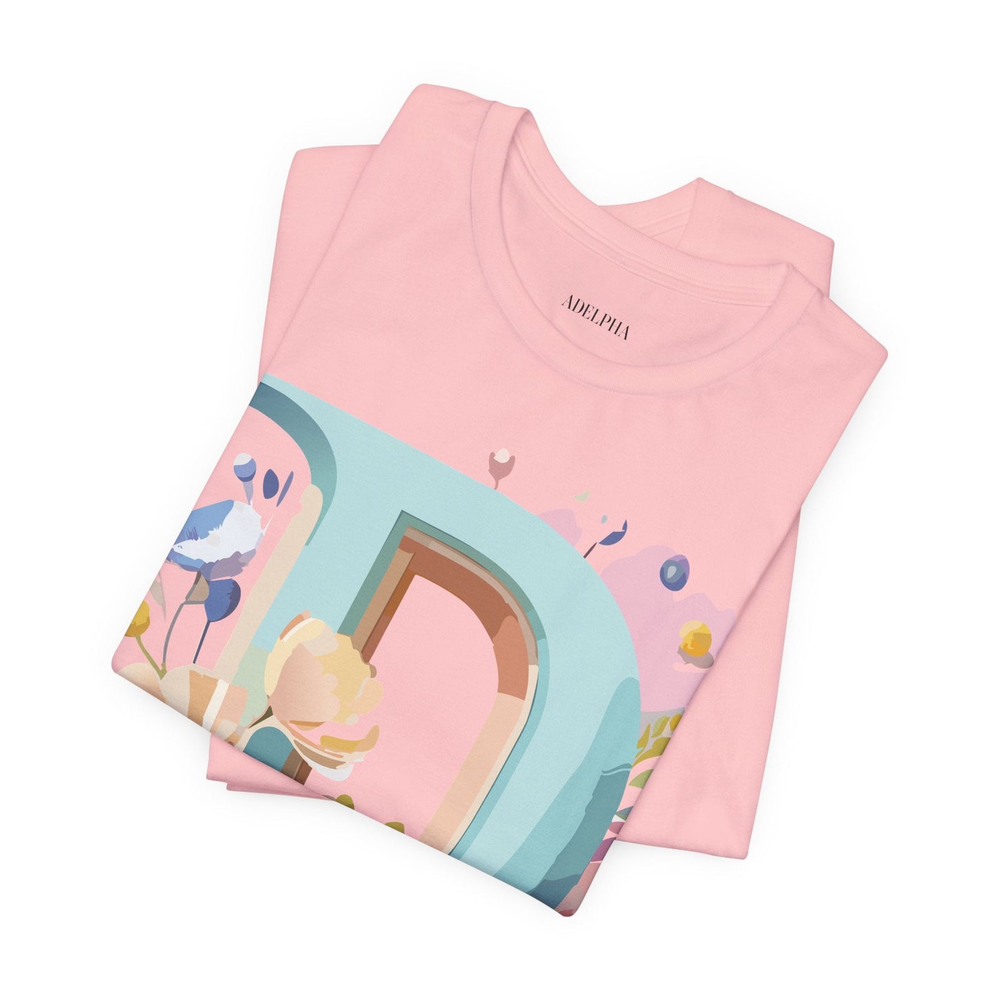 Letter D Shirt Graphic Tee Unisex Vintage Inspired Art Design Adelpha Premium Collection