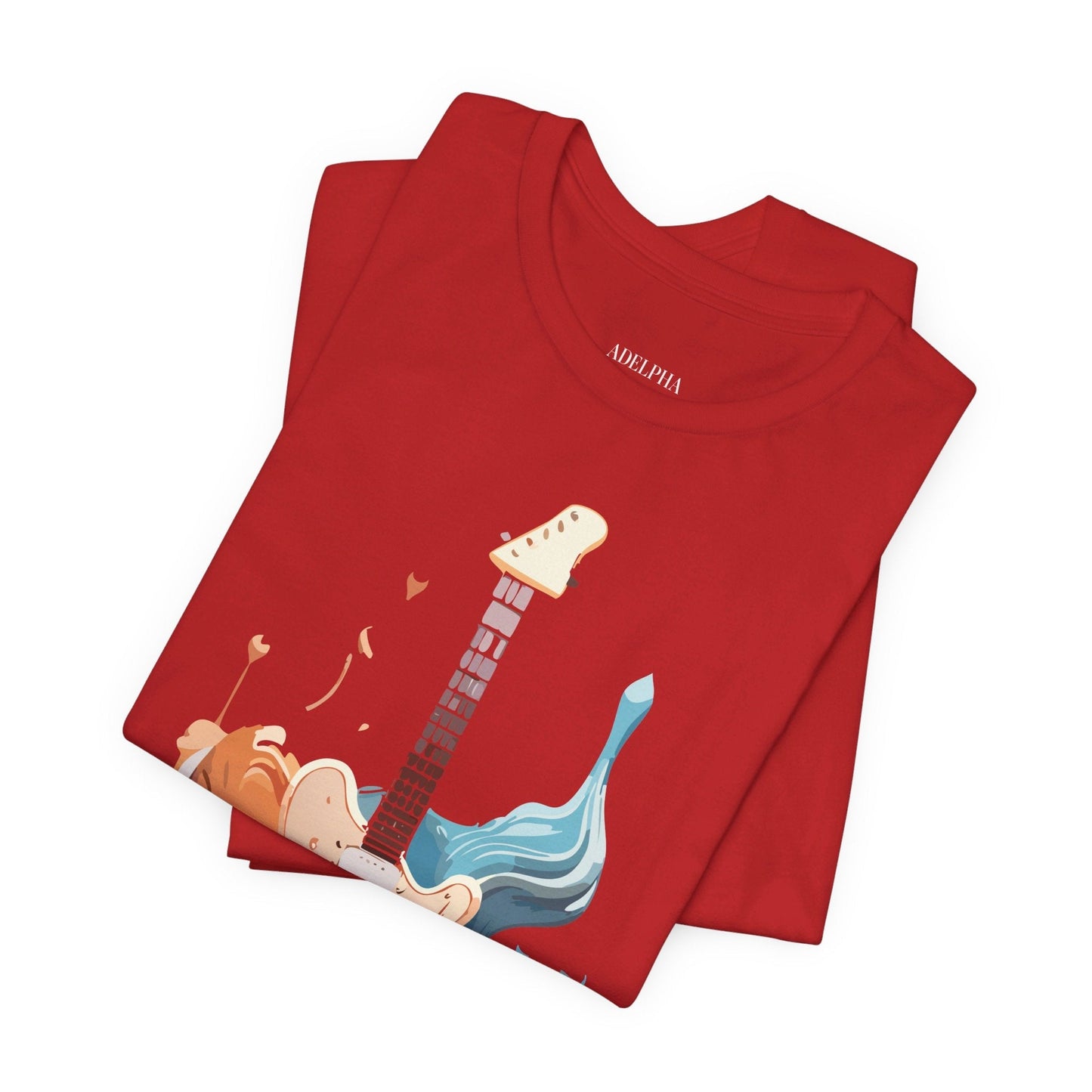 Adelpha Vintage Inspired Graphic Music T Shirt Unisex Short Sleeve Tee For Everyday Wear