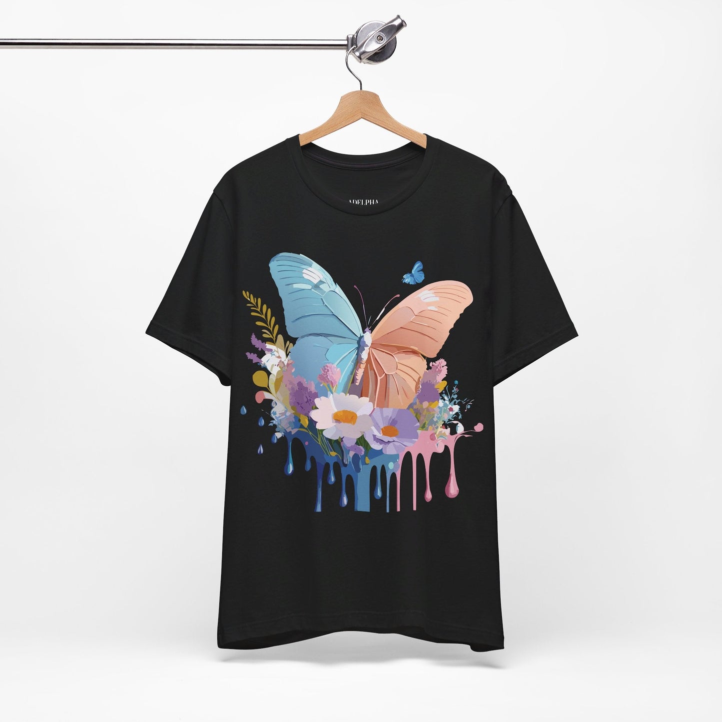 Butterfly Graphic Tee Adelpha Unisex Short Sleeve Art Design