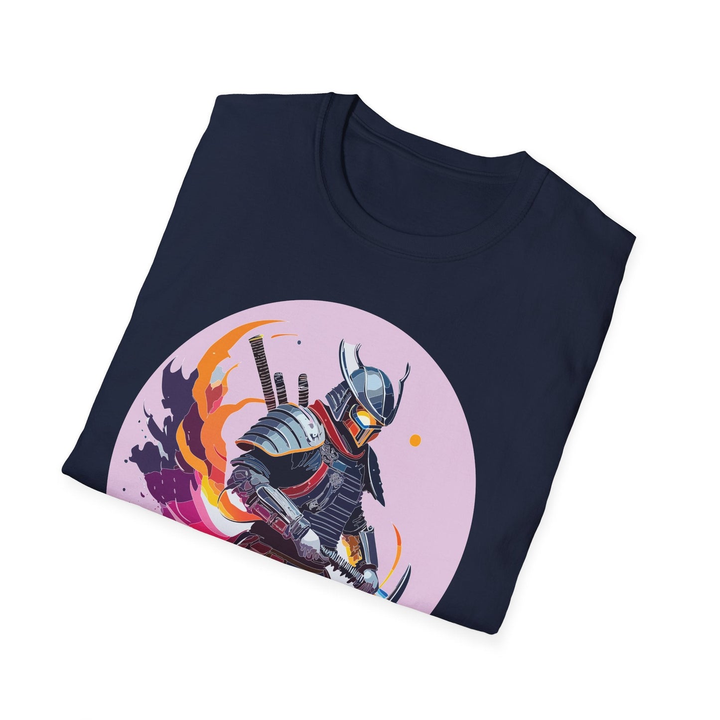 Samurai Shirt Unisex Short Sleeve Tee With Samurai Print Softstyle Gildan 64000 Ring Spun Cotton